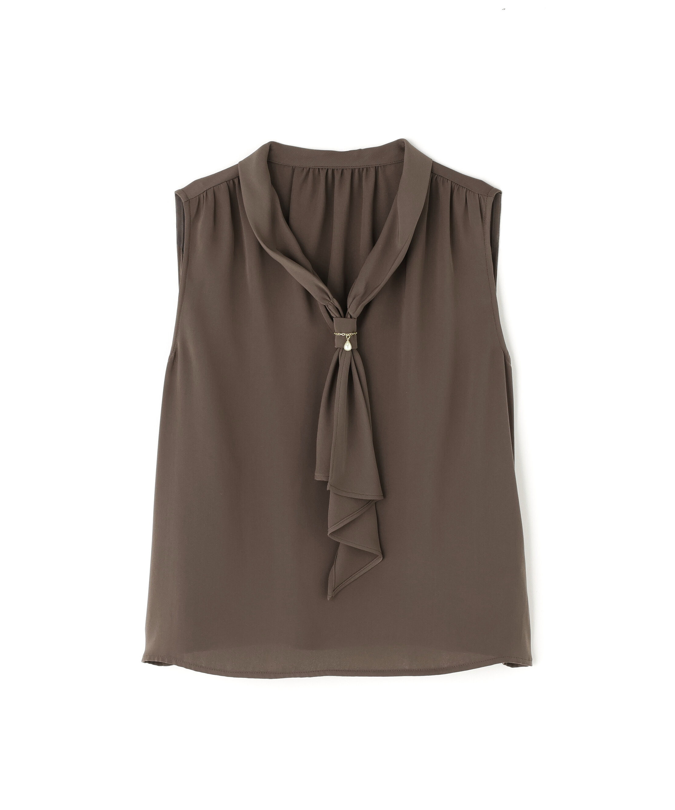 PROPORTION BODY DRESSING「パール付きフリルタイブラウス」|シャツ・ブラウス|