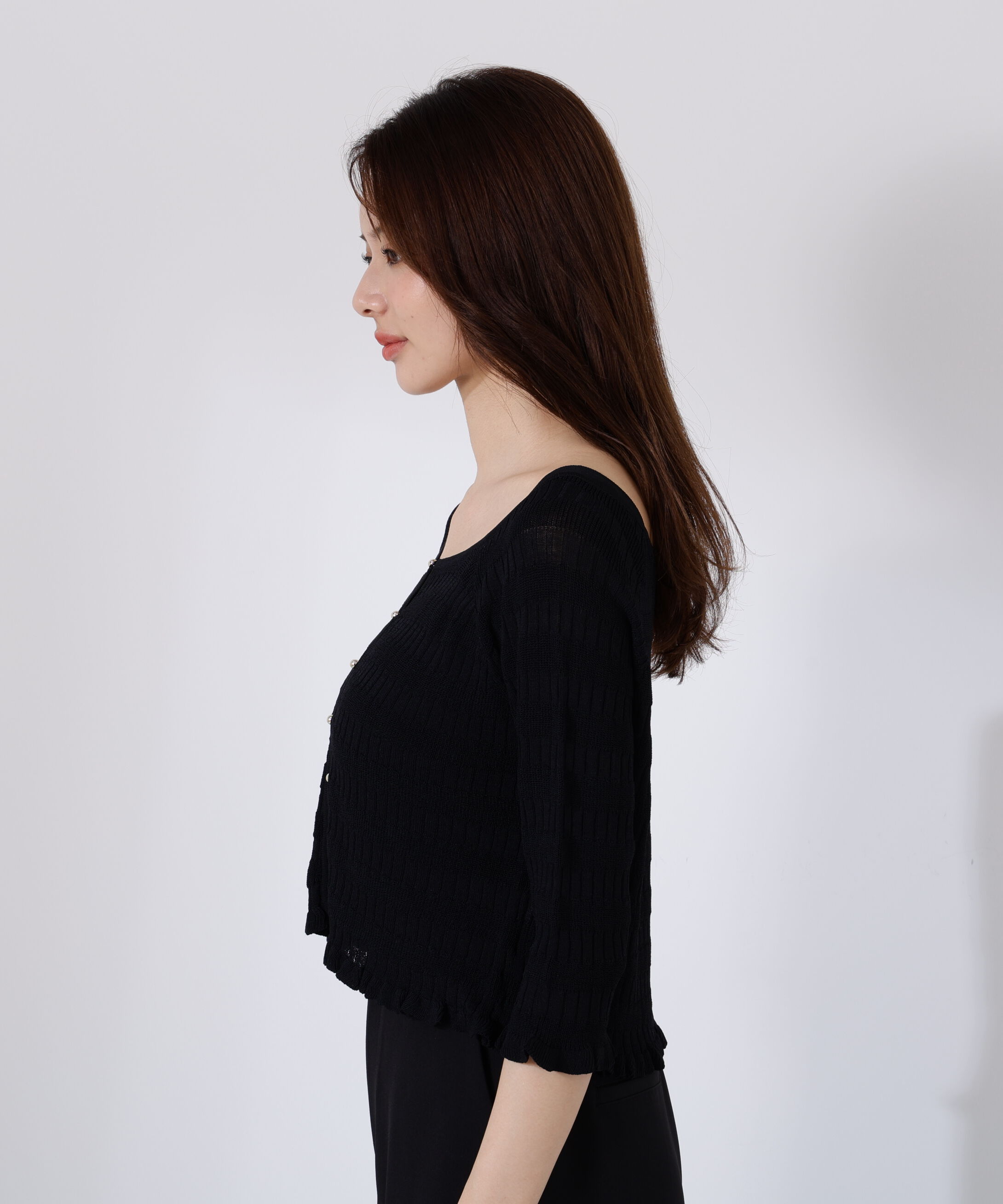 PROPORTION BODY DRESSING「〈接触冷感〉変わり編みニットカーディガン」|ニット・セーター|