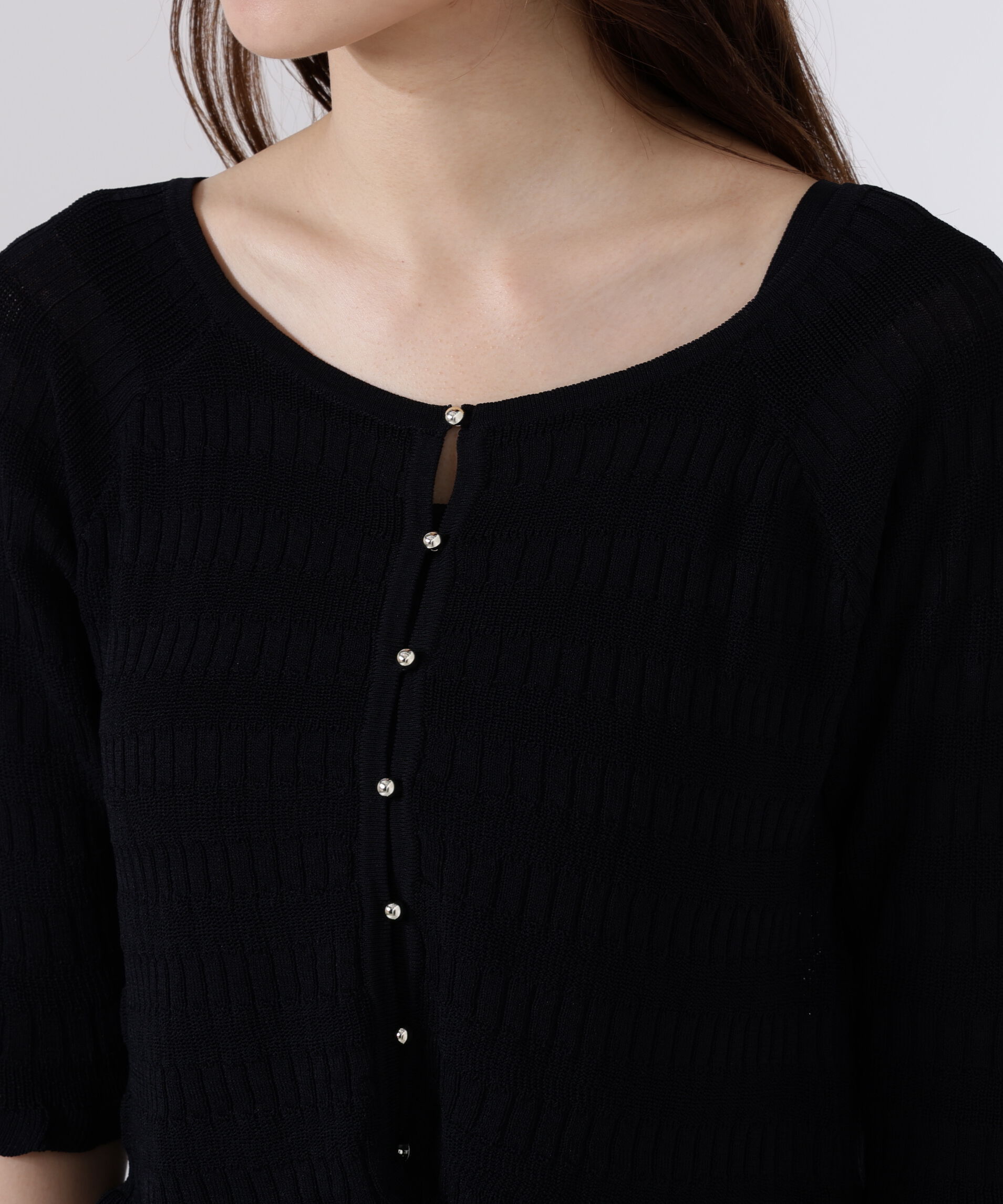 PROPORTION BODY DRESSING「〈接触冷感〉変わり編みニットカーディガン」|ニット・セーター|