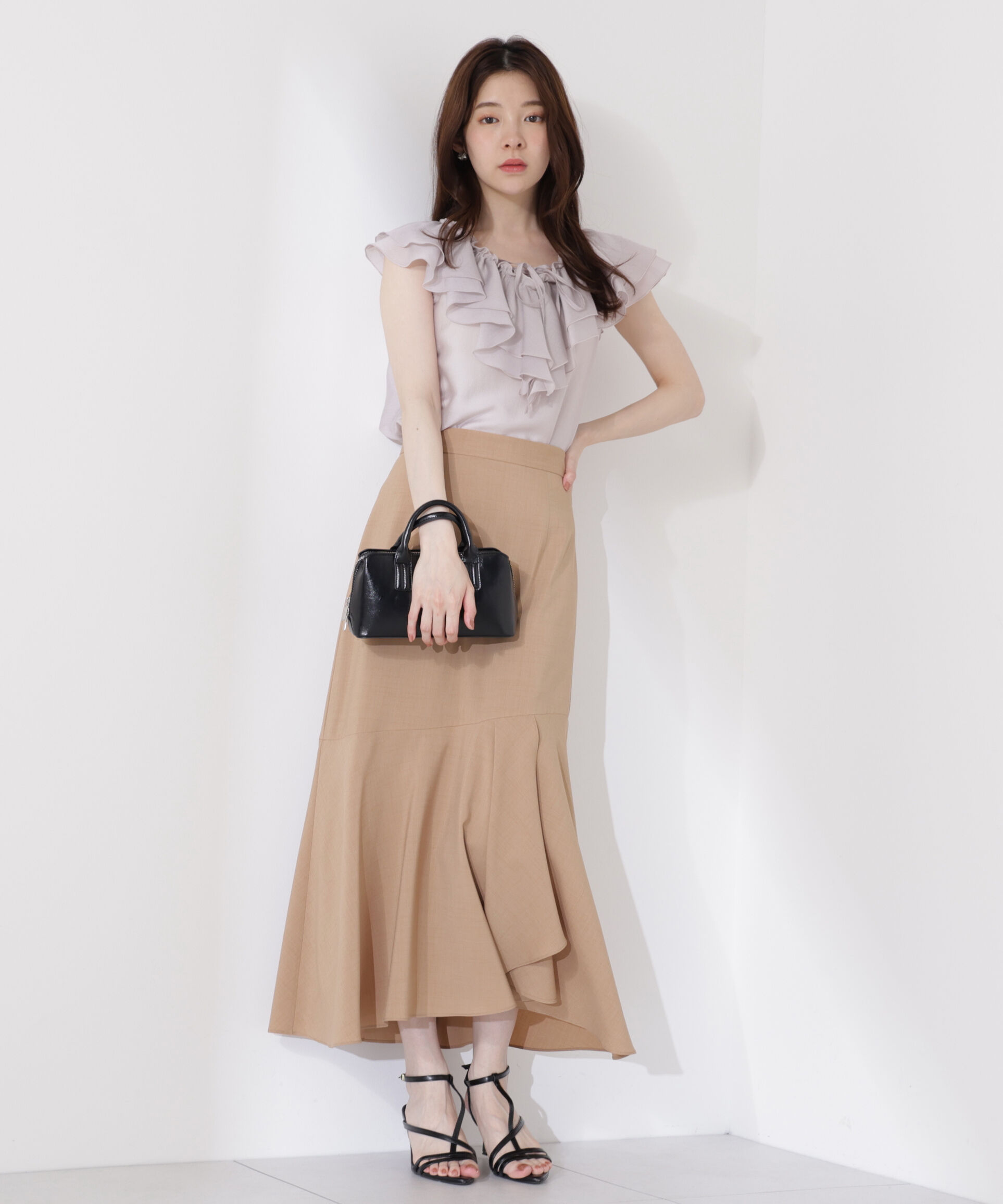 PROPORTION BODY DRESSING「フロントリボンシアーブラウス」|シャツ・ブラウス|