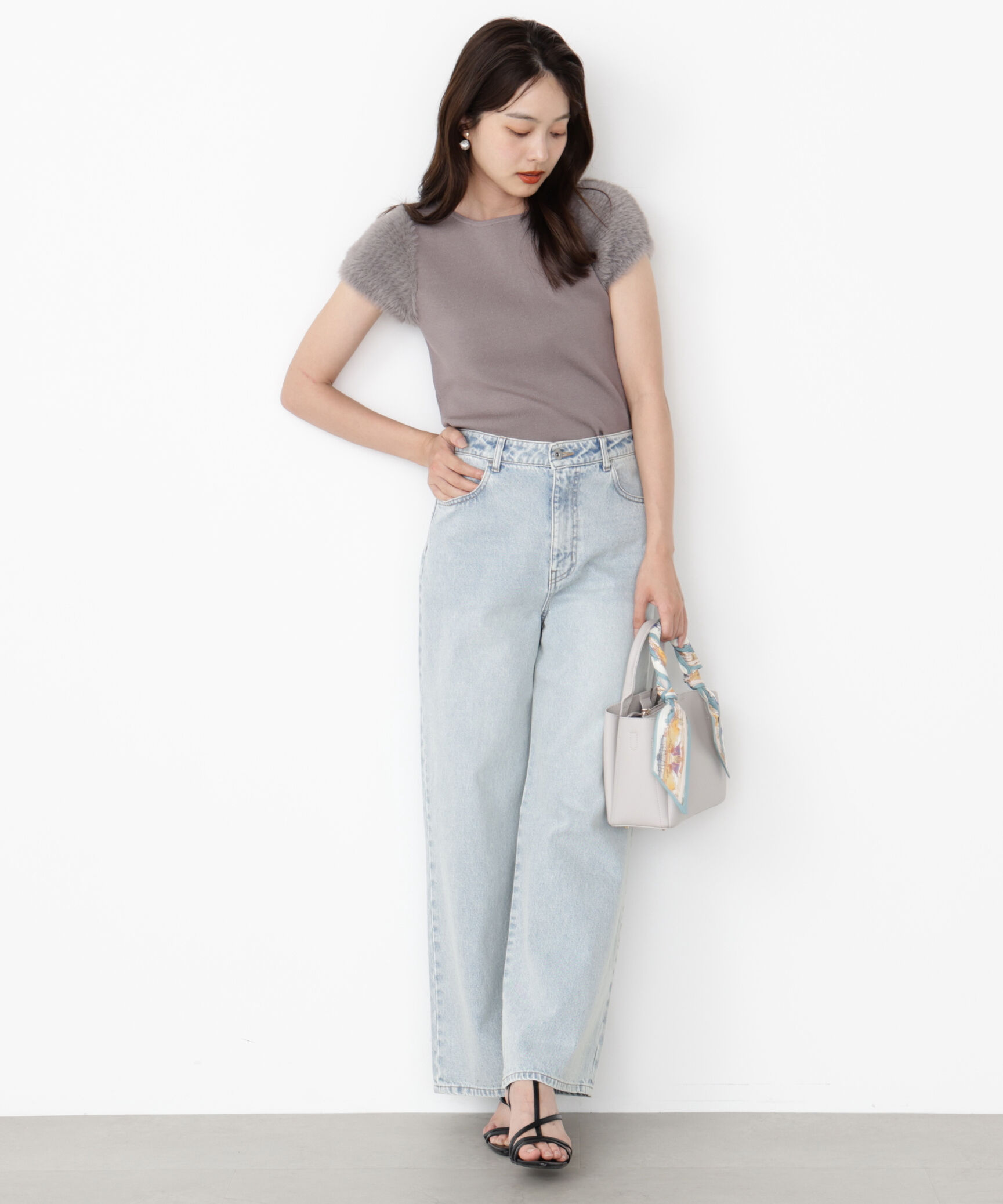 PROPORTION BODY DRESSING「＜ハンドウォッシャブル＞ドッキングスリーブニット」|ニット・セーター|