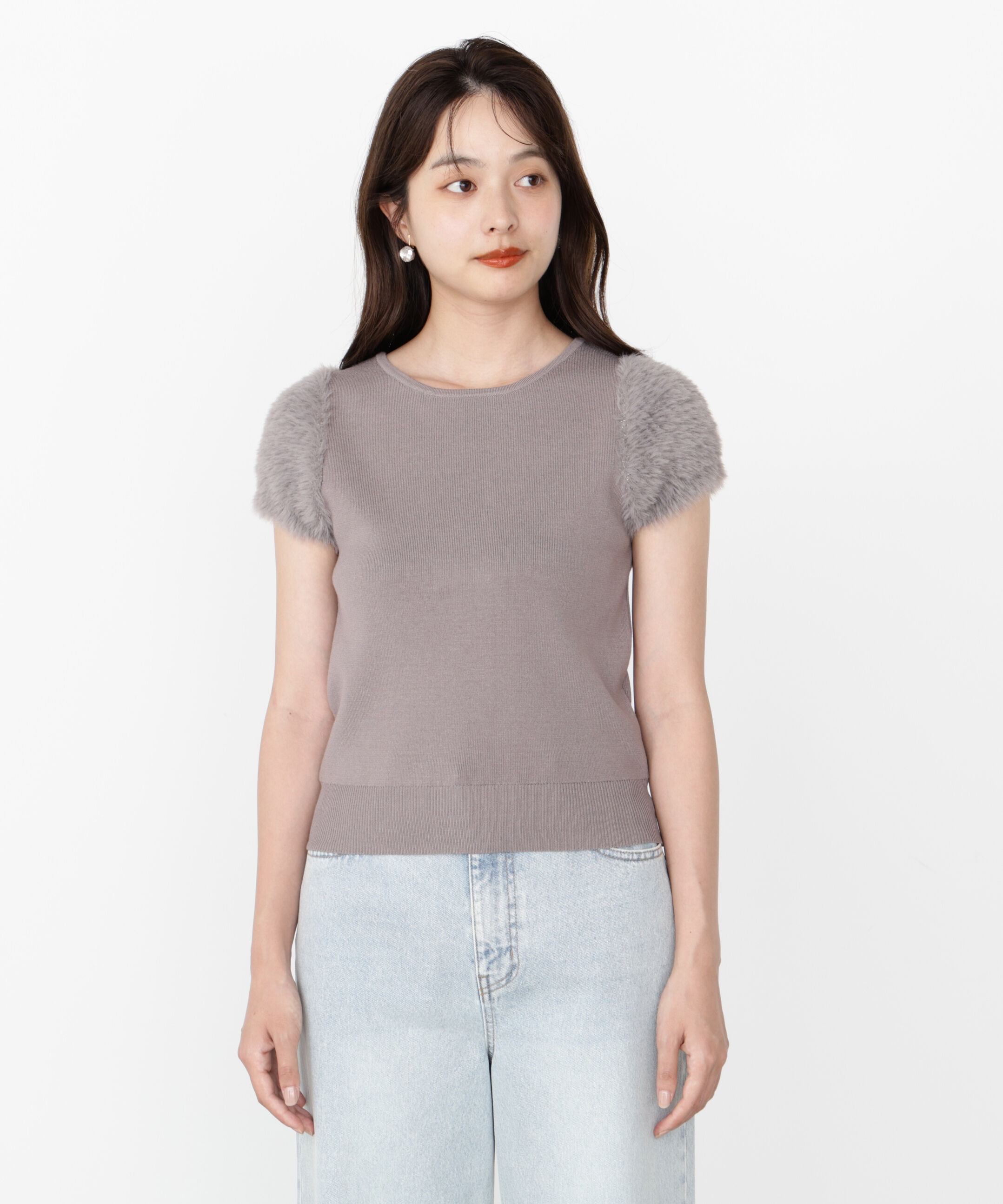 PROPORTION BODY DRESSING「＜ハンドウォッシャブル＞ドッキングスリーブニット」|ニット・セーター|