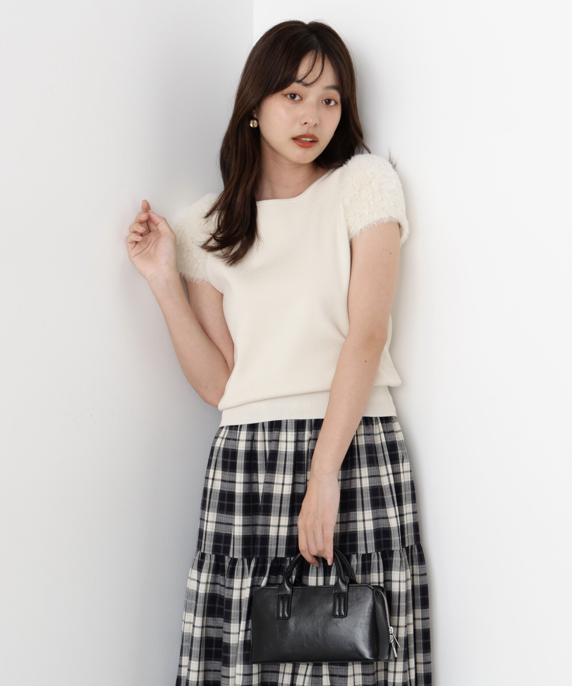 PROPORTION BODY DRESSING「＜ハンドウォッシャブル＞ドッキングスリーブニット」|ニット・セーター|