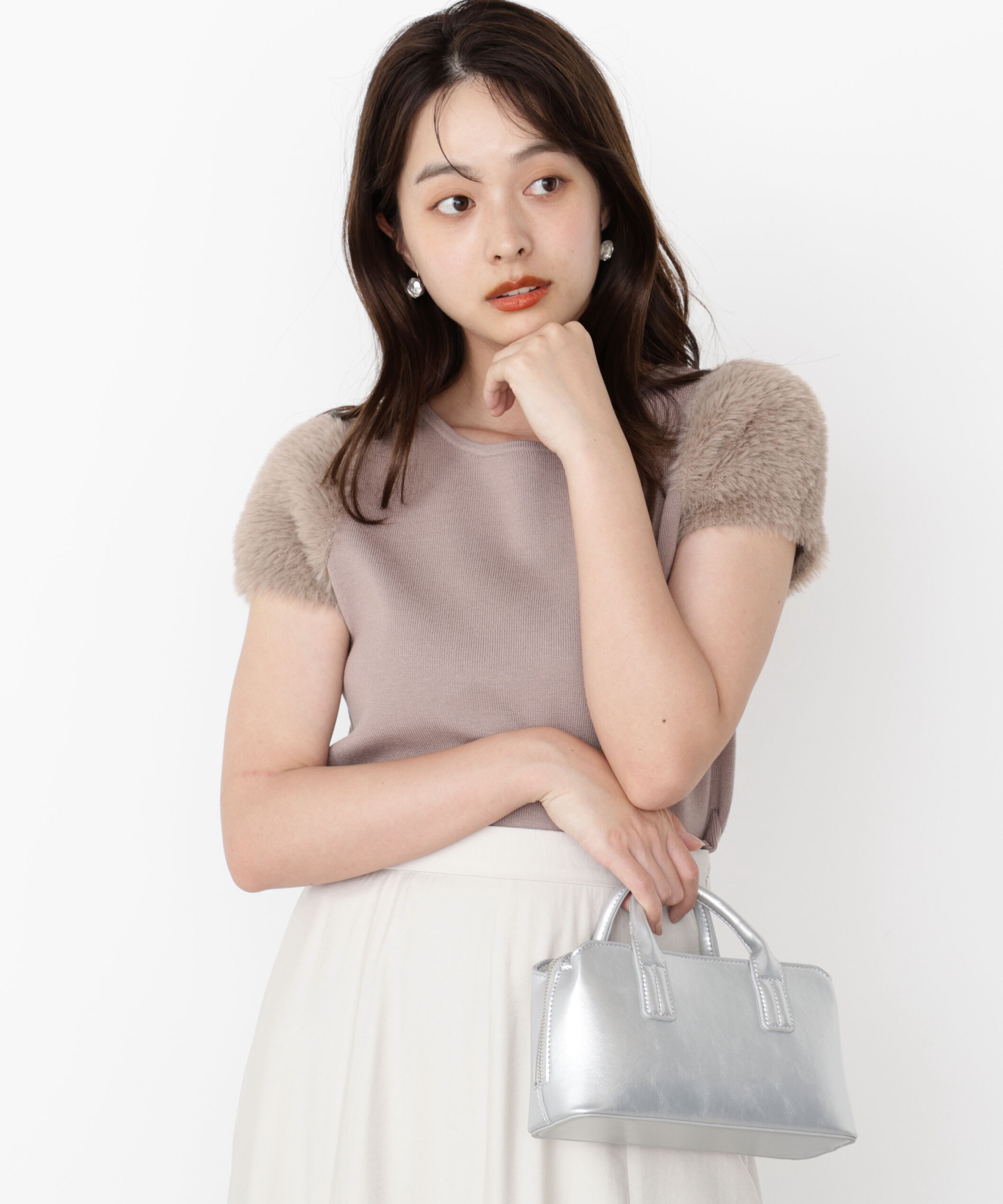 PROPORTION BODY DRESSING「＜ハンドウォッシャブル＞ドッキングスリーブニット」|ニット・セーター|