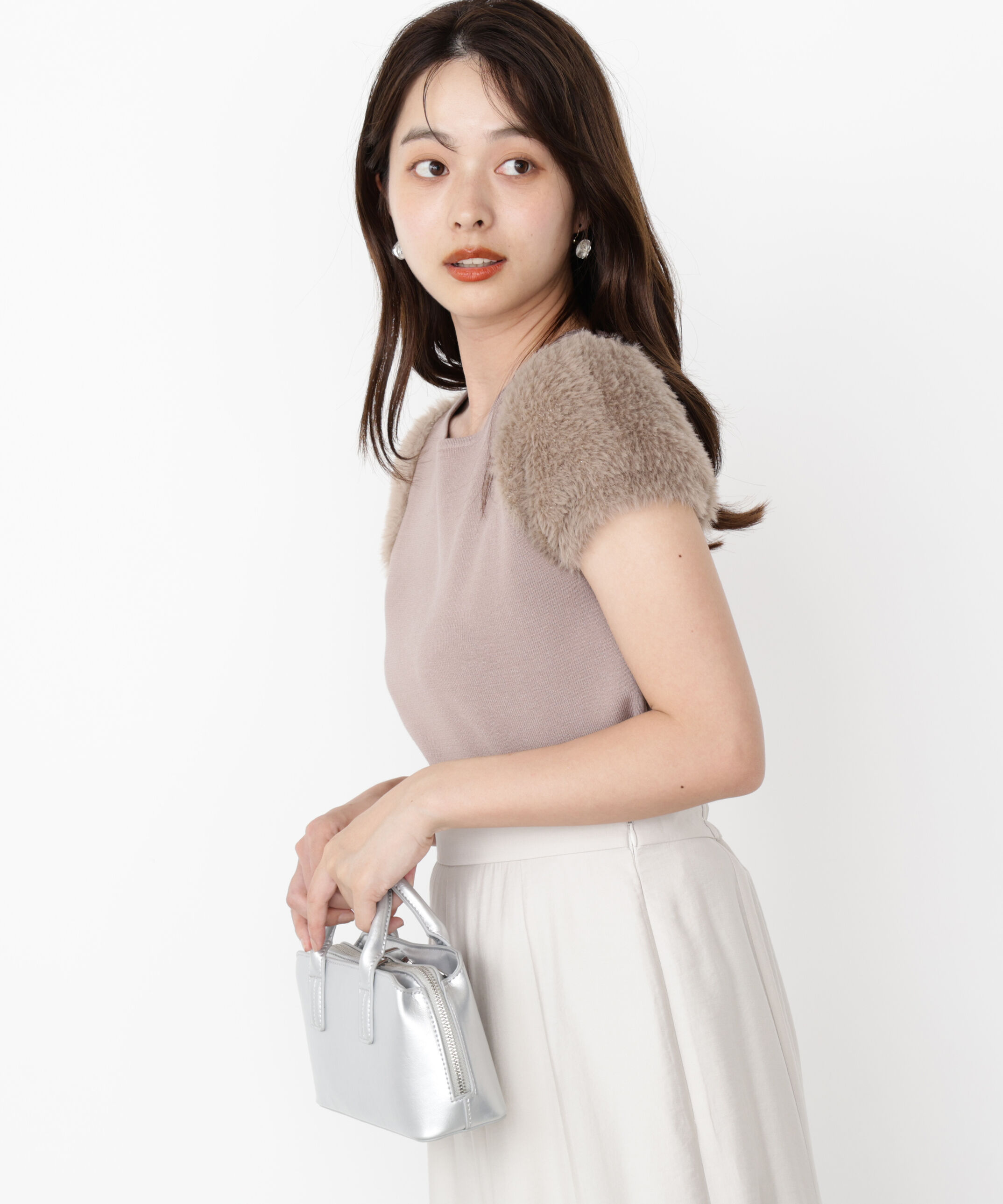 PROPORTION BODY DRESSING「＜ハンドウォッシャブル＞ドッキングスリーブニット」|ニット・セーター|