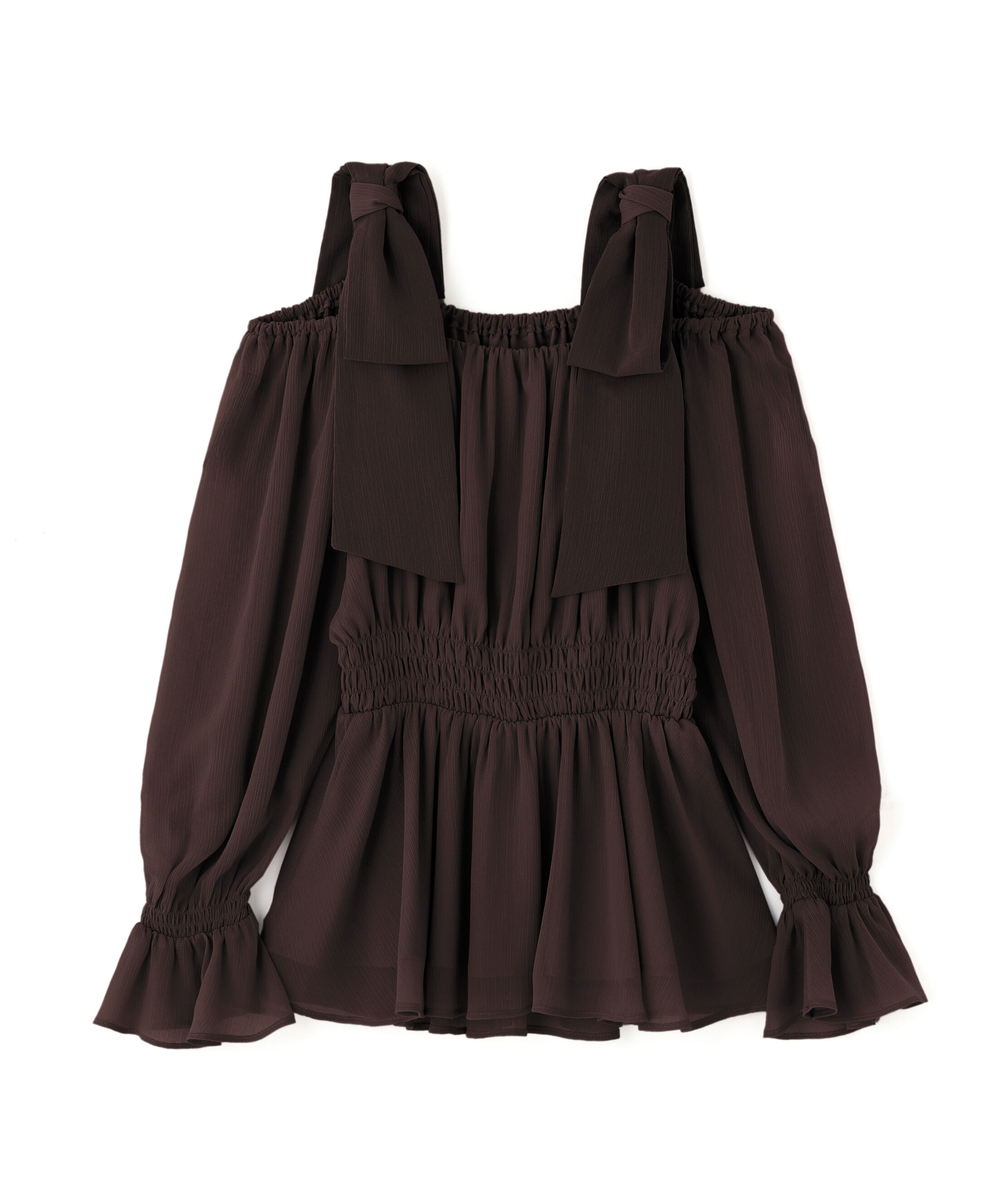 PROPORTION BODY DRESSING「ショルダーリボンシャーリングブラウス　25AW」|シャツ・ブラウス|