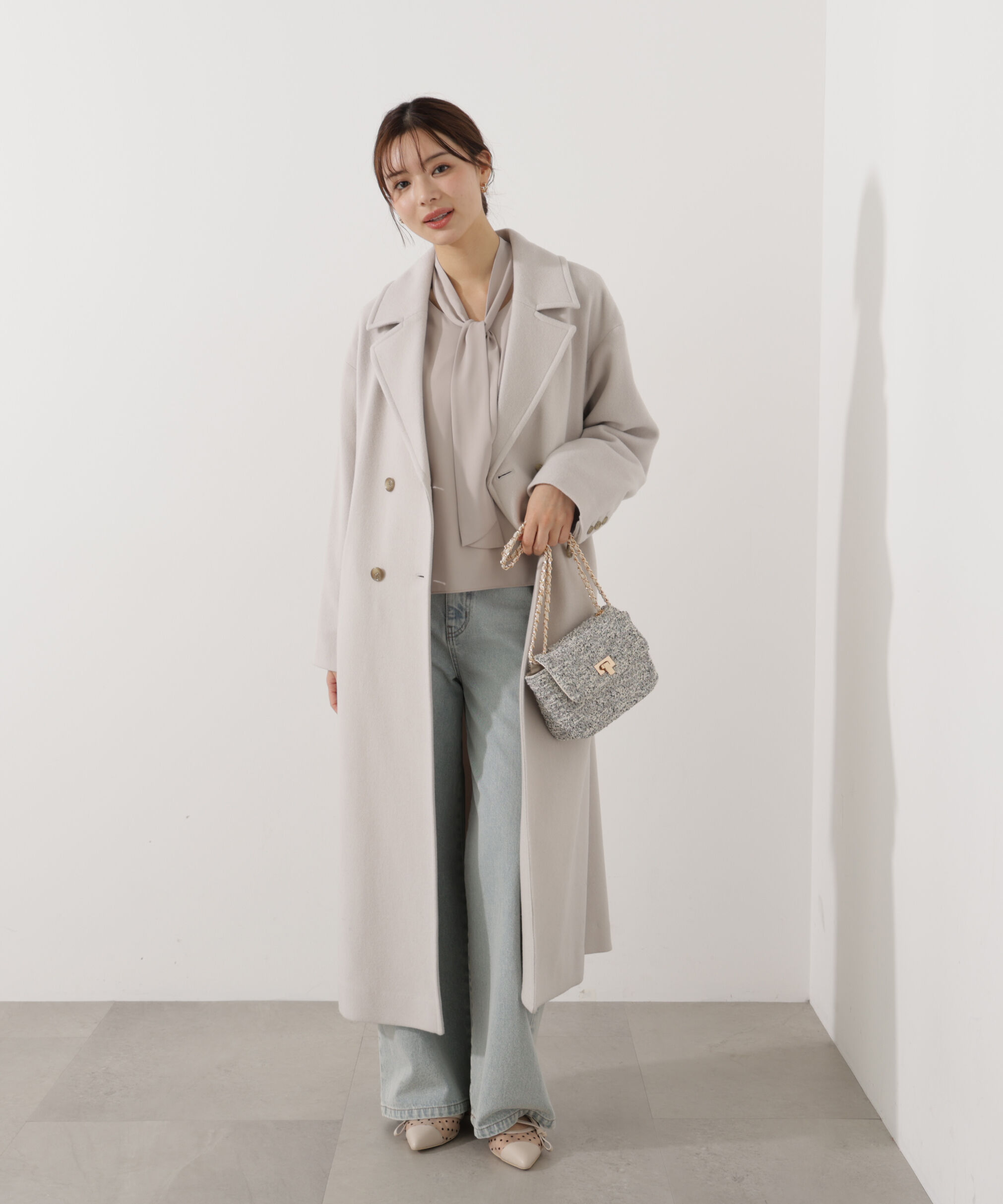 PROPORTION BODY DRESSING「＜ウォッシャブル＞2wayリボンタック付きブラウス」|シャツ・ブラウス|