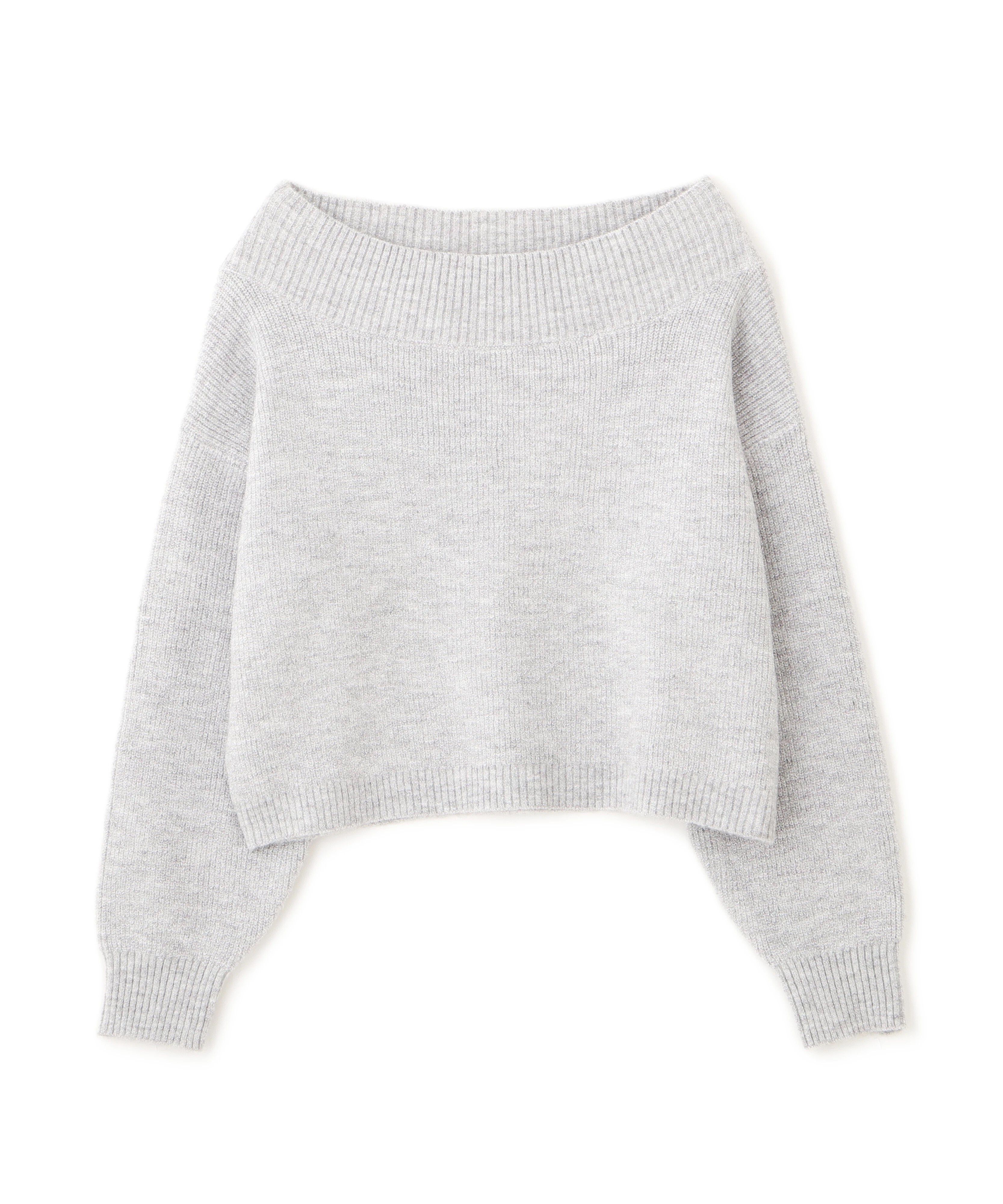 PROPORTION BODY DRESSING「ラメ入りオフショル畔ニット 25AW」|ニット・セーター|