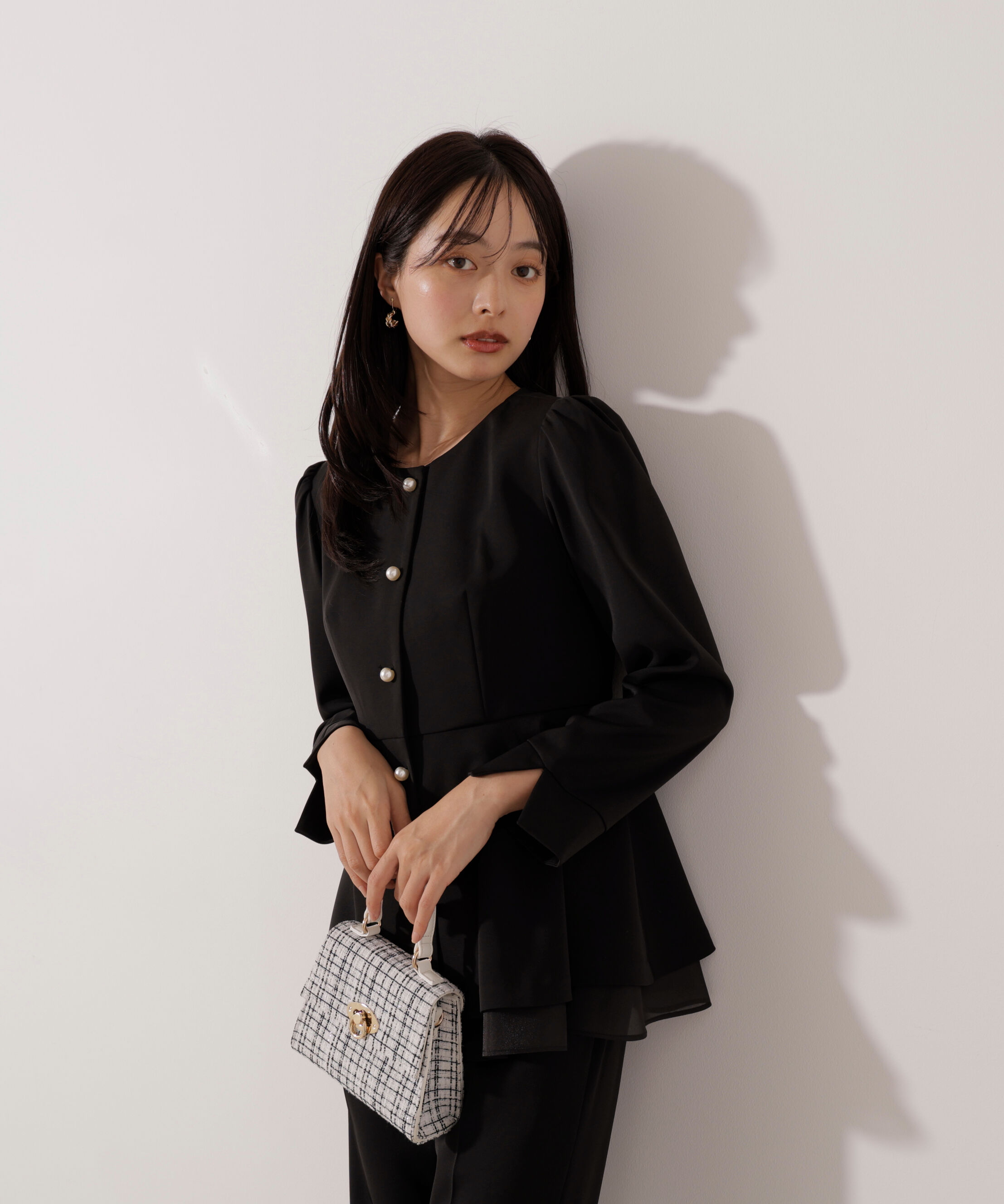 PROPORTION BODY DRESSING「＜セットアップ対応＞ペプラムジャケット」|ブルゾン・スタジャン|