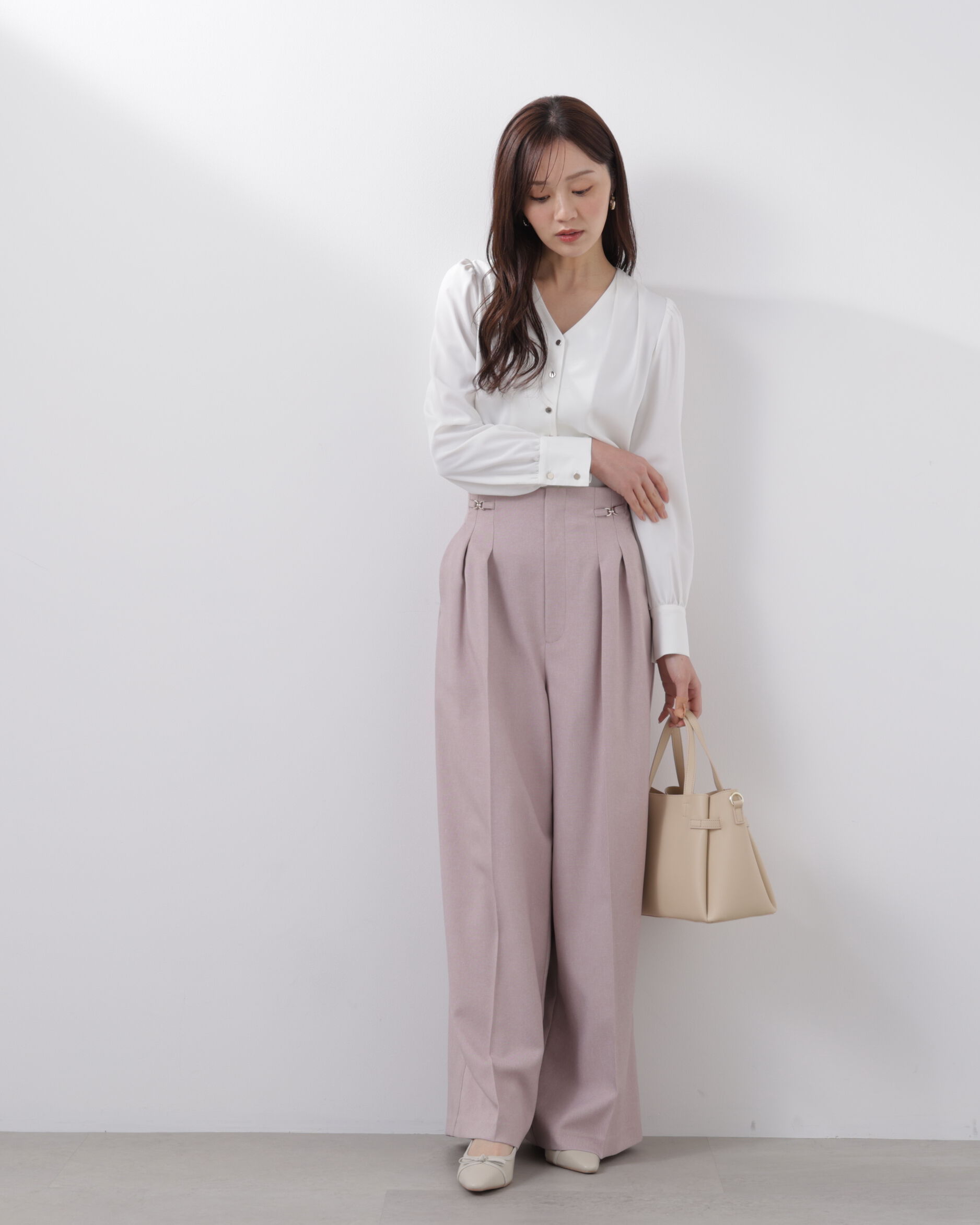 PROPORTION BODY DRESSING「キラ釦タックブラウス　26SS」|シャツ・ブラウス|