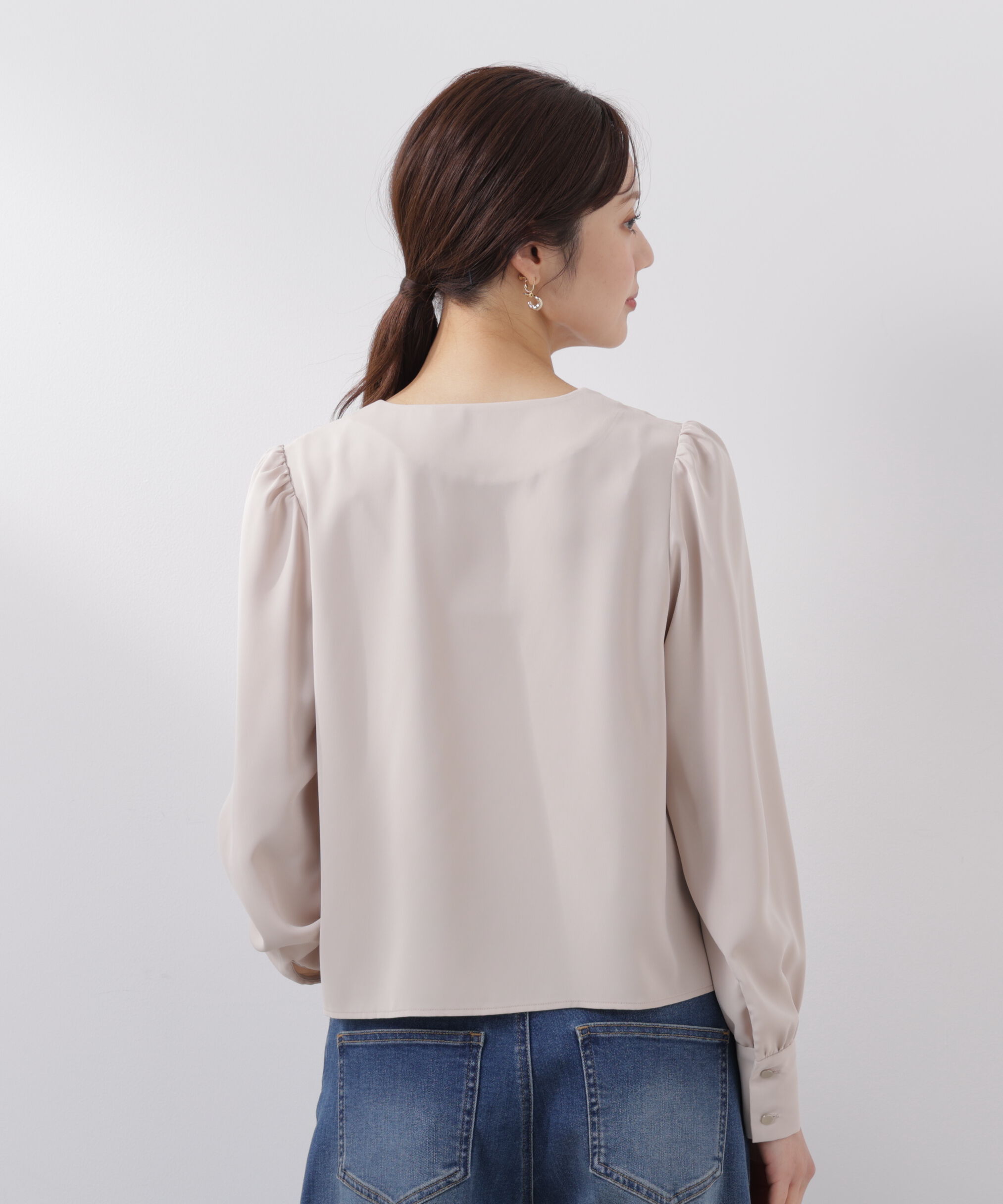 PROPORTION BODY DRESSING「キラ釦タックブラウス　26SS」|シャツ・ブラウス|