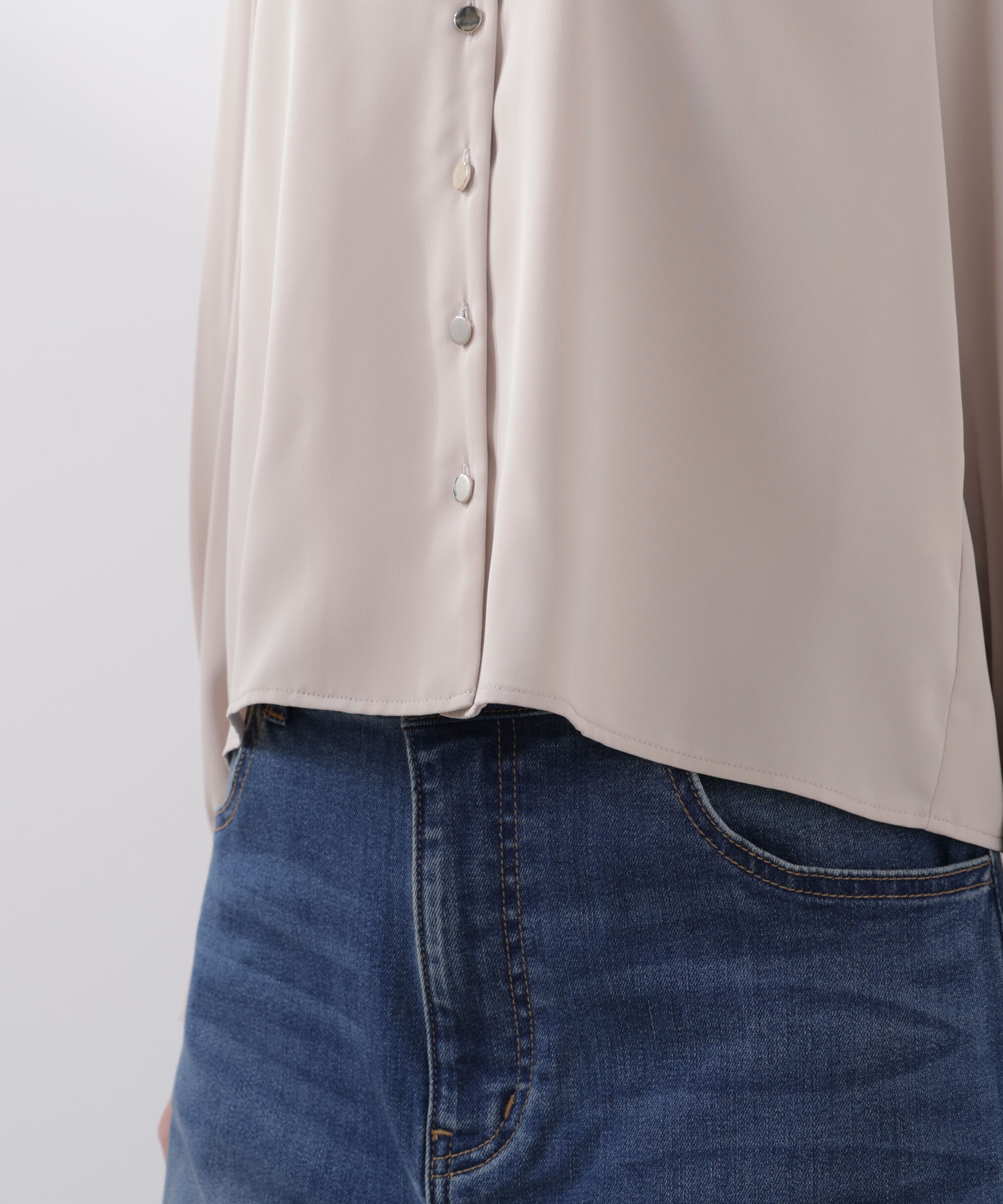 PROPORTION BODY DRESSING「キラ釦タックブラウス　26SS」|シャツ・ブラウス|