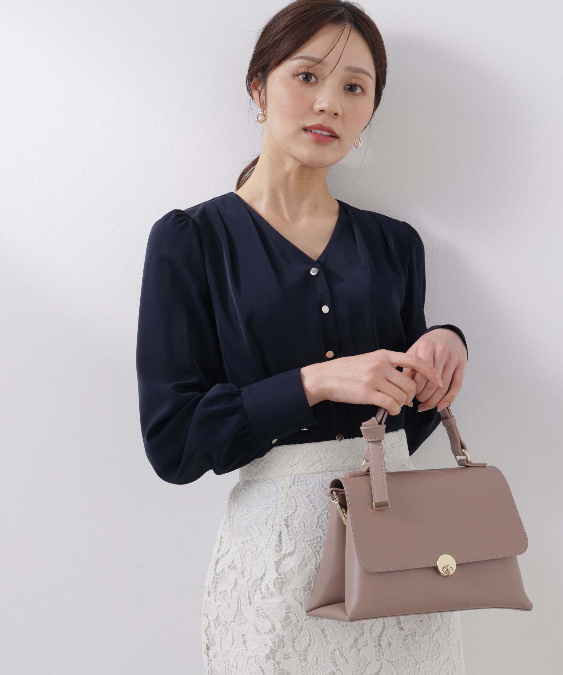 PROPORTION BODY DRESSING「キラ釦タックブラウス　26SS」|シャツ・ブラウス|