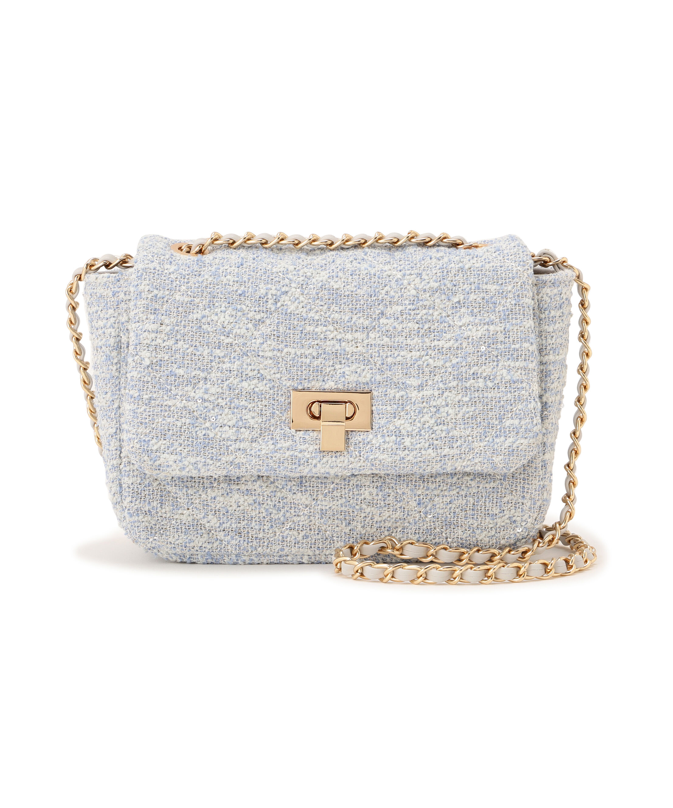 PROPORTION BODY DRESSING「ツイードミニショルダーバッグ」|その他|ブルー