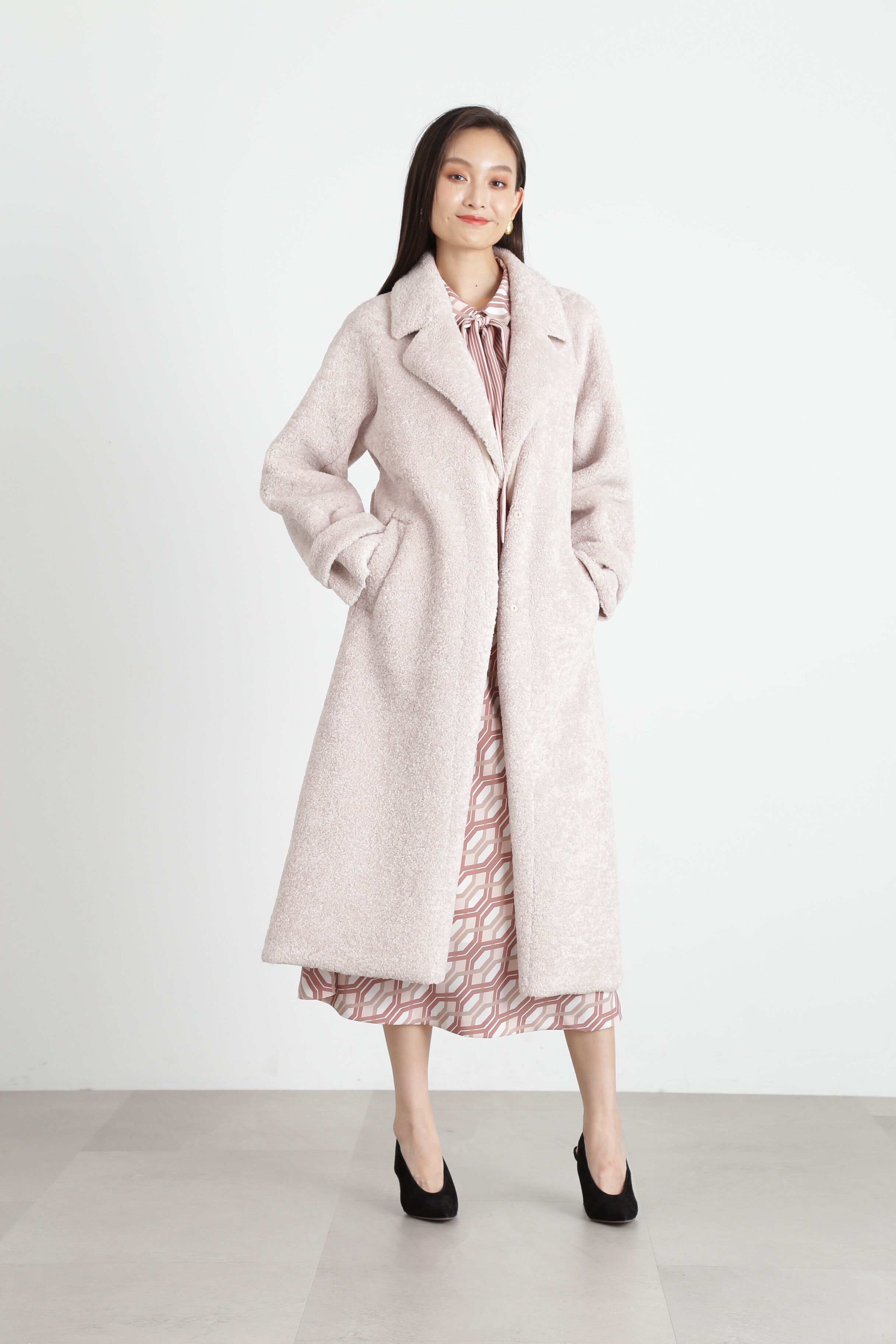  「ジオメトリックラインプリントスカート」|スカート|