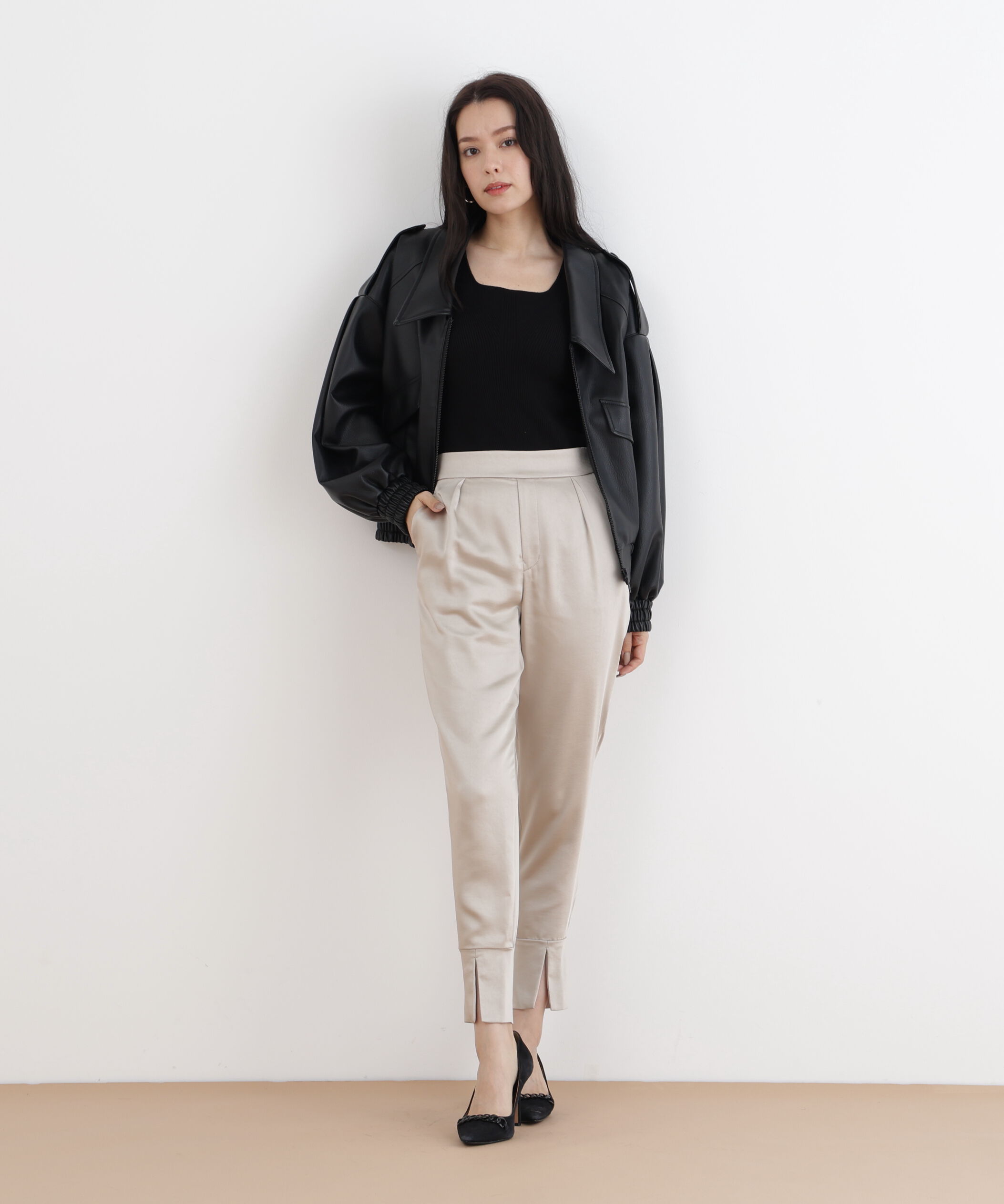  「◆サテンジョガーパンツ」|その他|