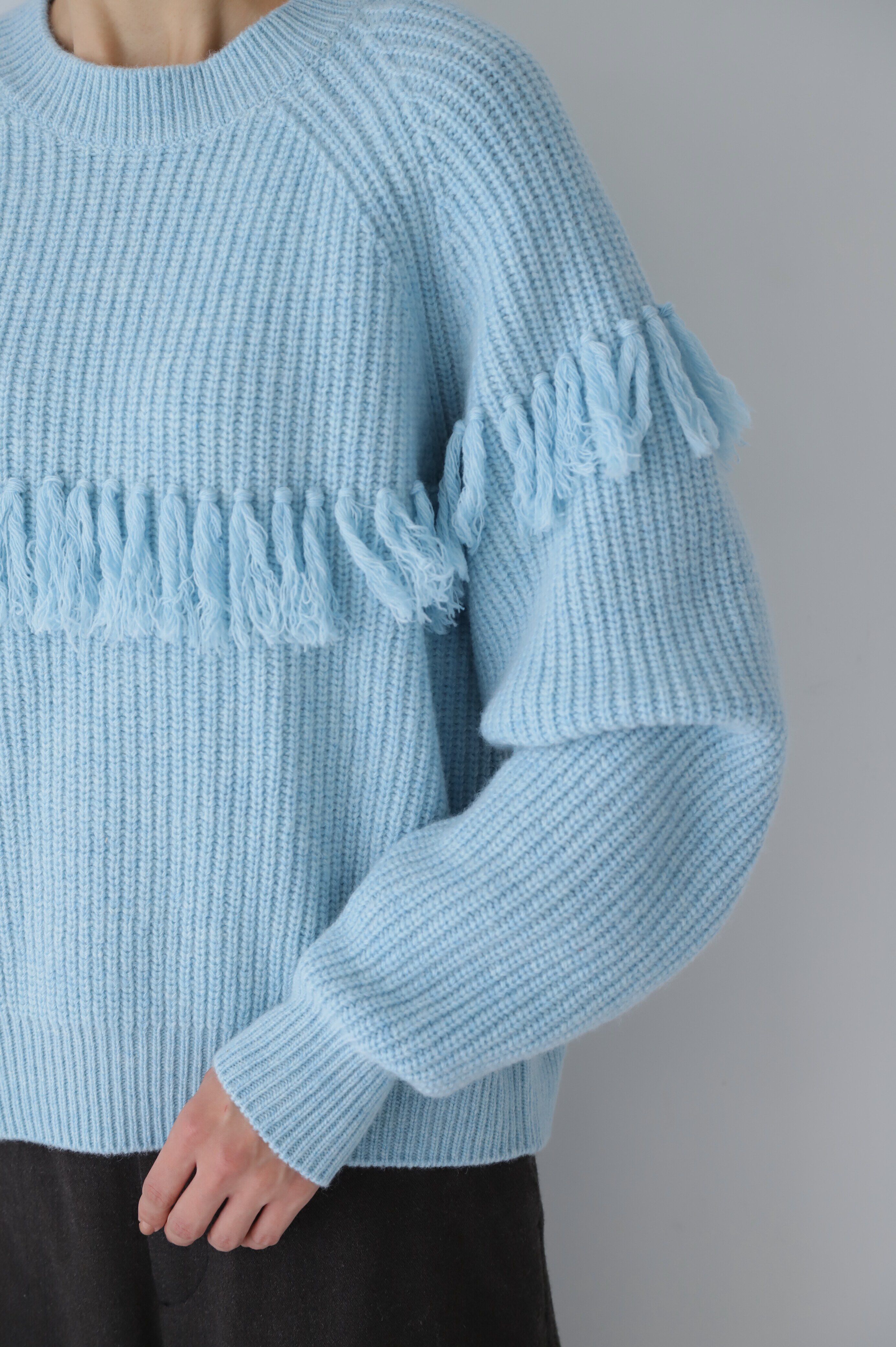  「◆フリンジニットプルオーバー」|ニット・セーター|