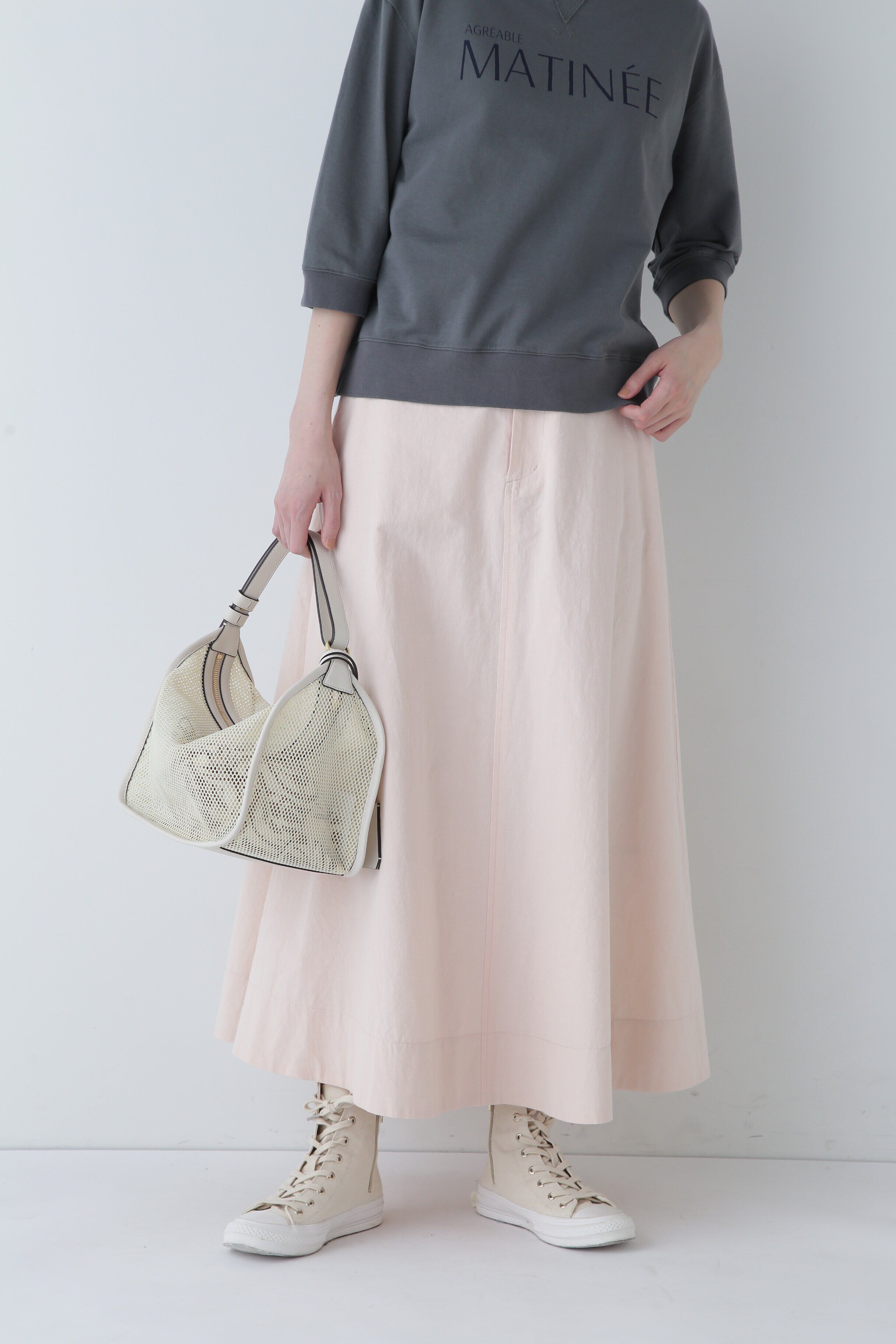  「◆近江晒フレアスカート」|スカート|ピンク