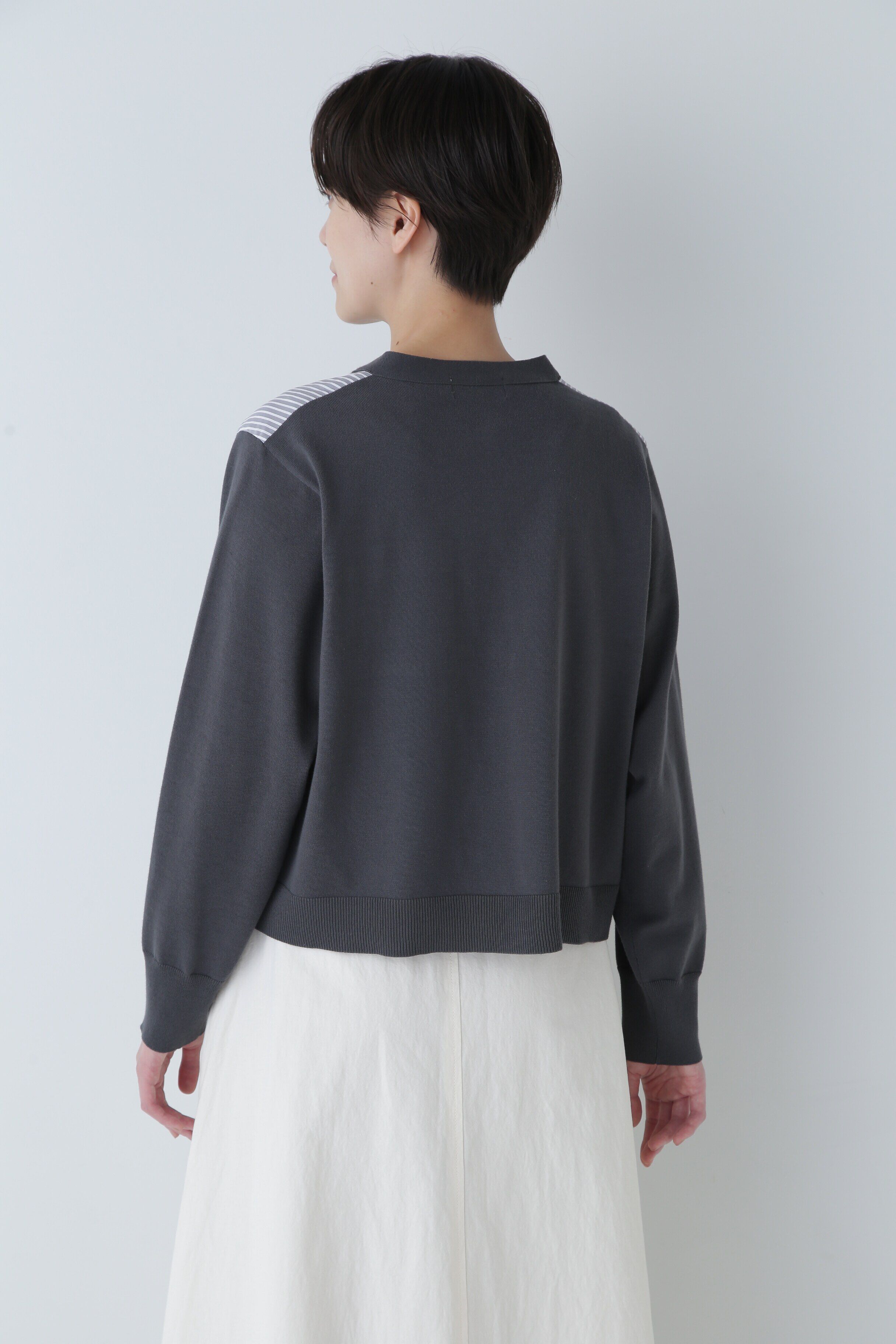  「◆布帛コンビニットカーディガン」|ニット・セーター|