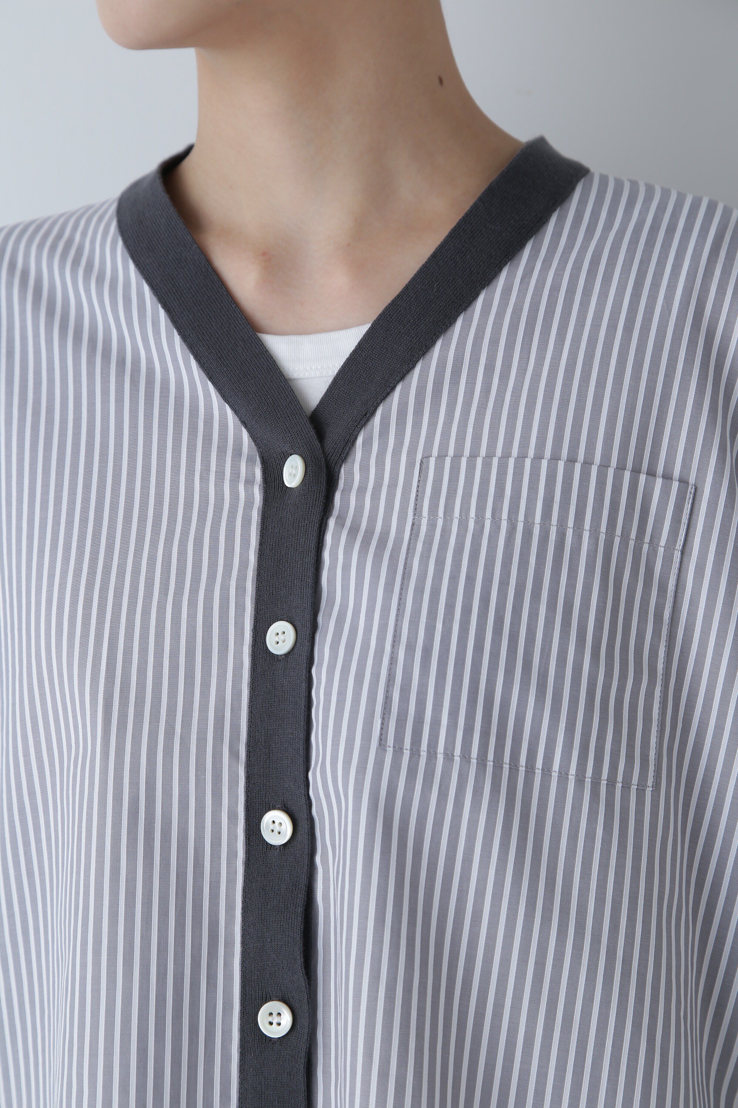  「◆布帛コンビニットカーディガン」|ニット・セーター|