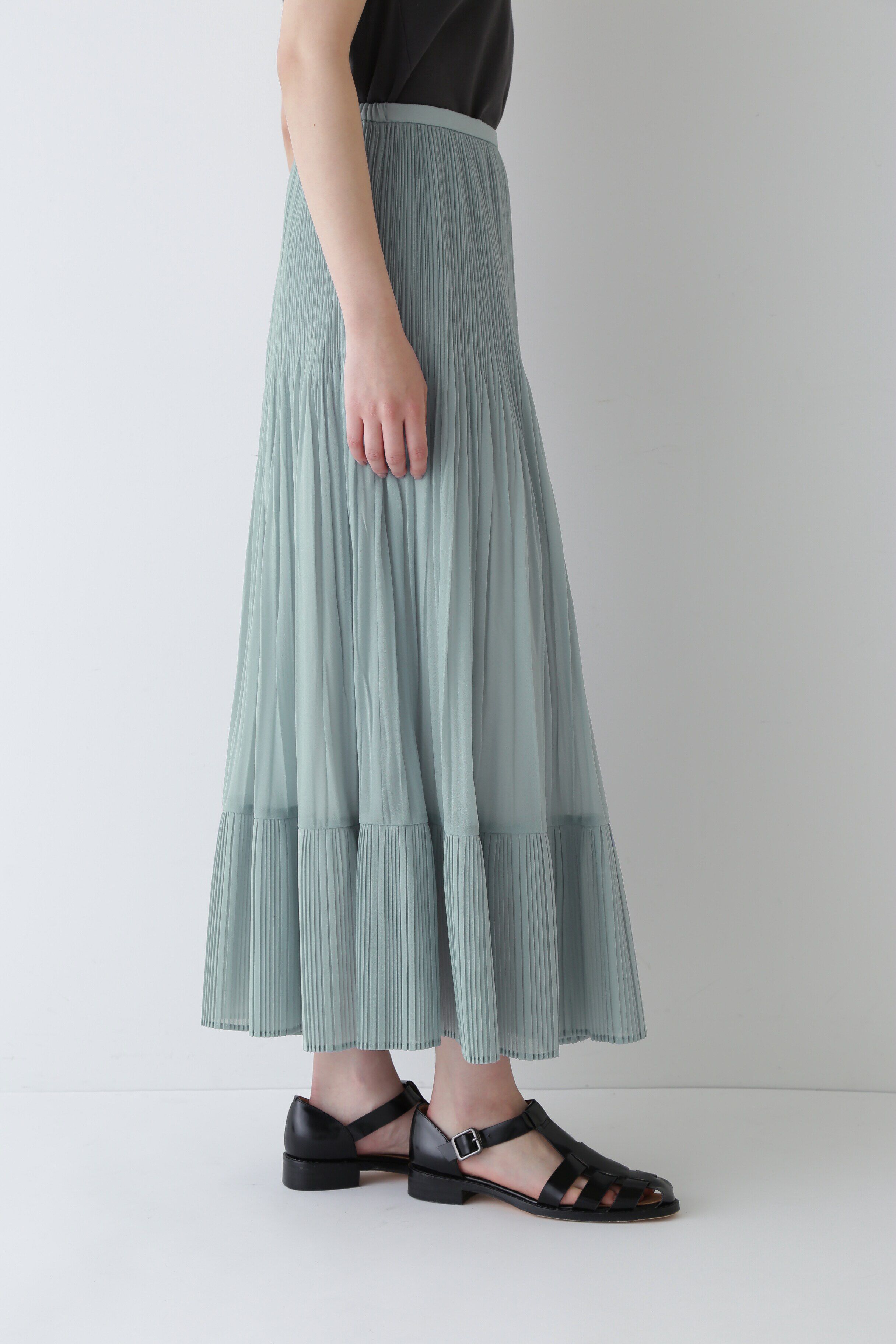  「◆オーガンジープリーツスカート」|スカート|