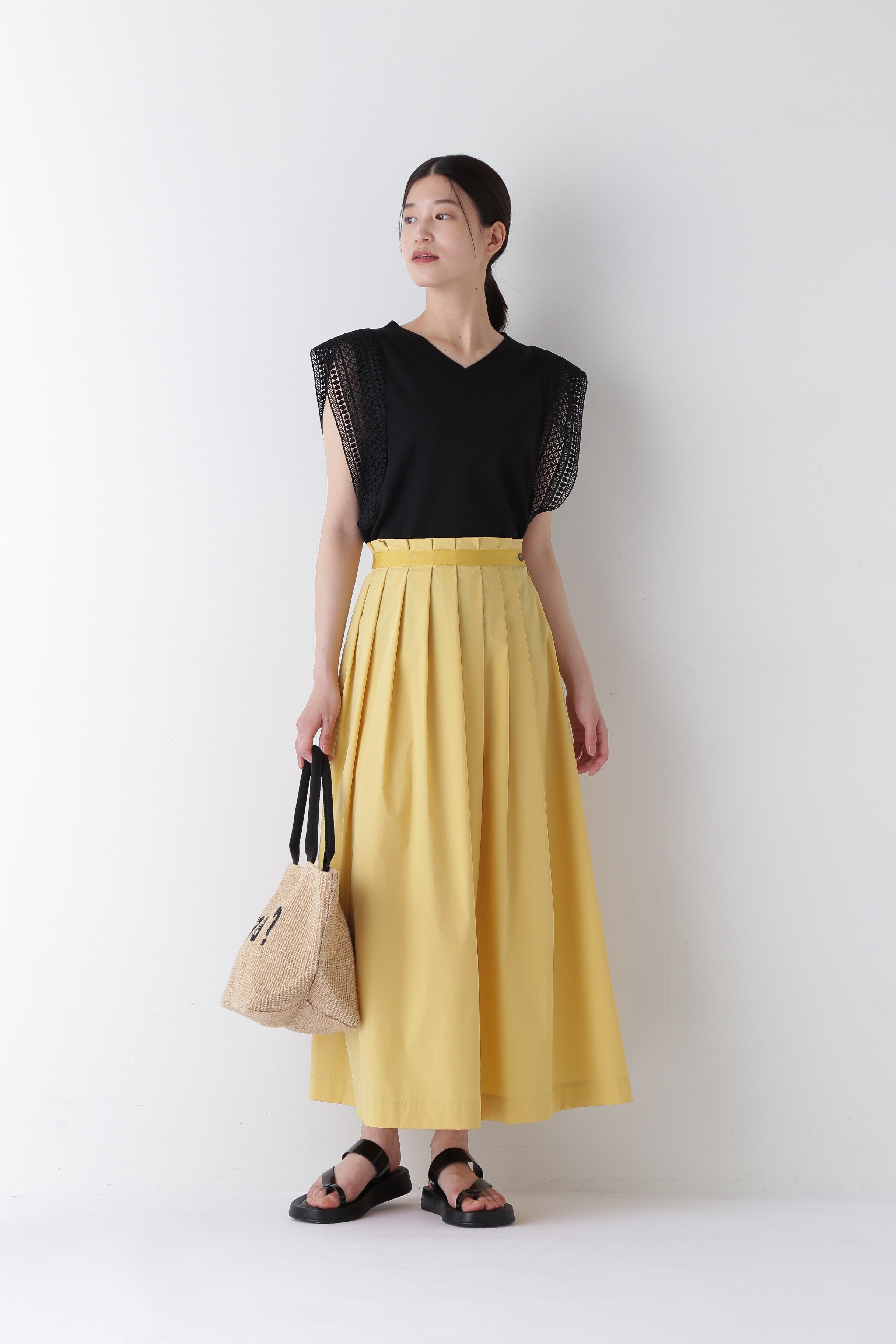  「◆コットンＰＥタックスカート」|スカート|