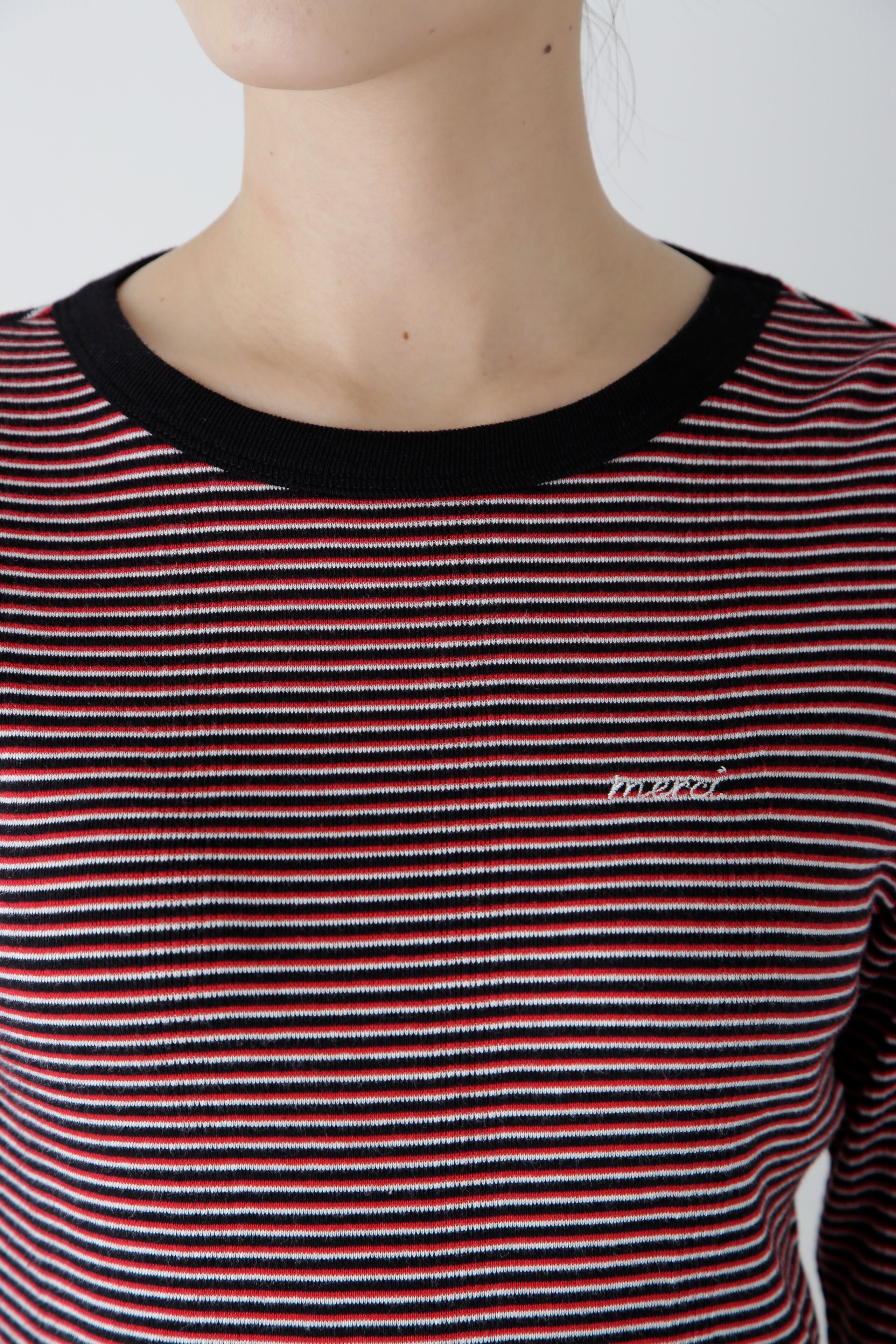  「◆パネルリブロングスリーブＴシャツ」|Tシャツ・カットソー|