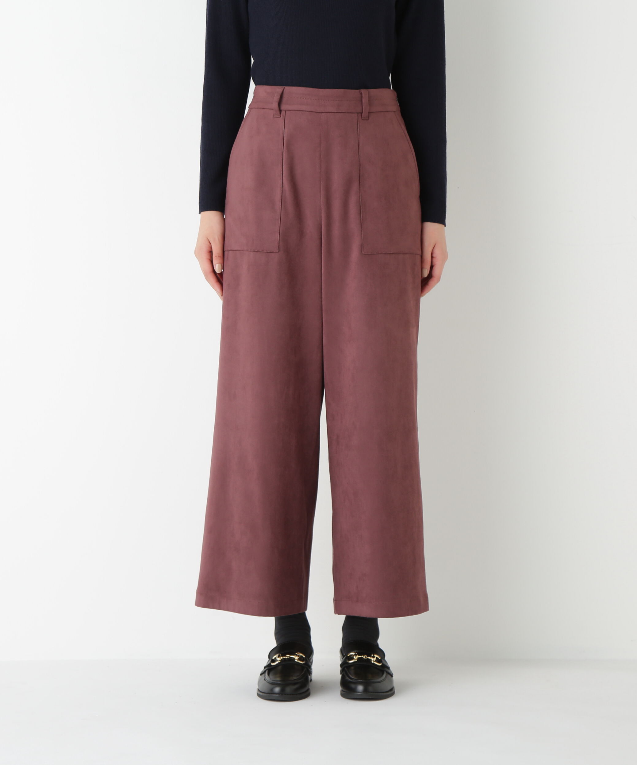  「◆ストレッチスェードベイカーガウチョパンツ」|その他|