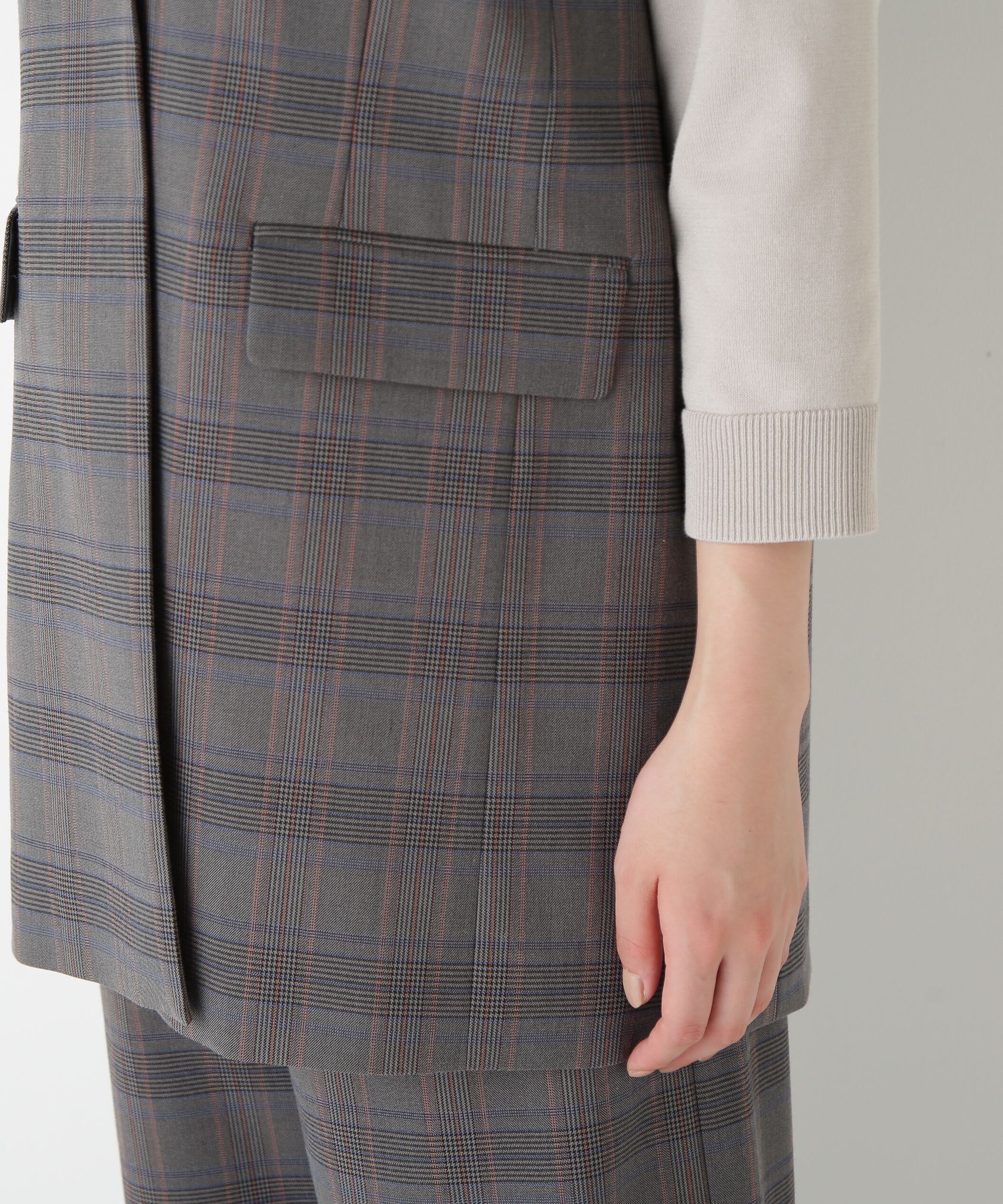  「◆強撚シャークスキンノーカラージレ」|その他|