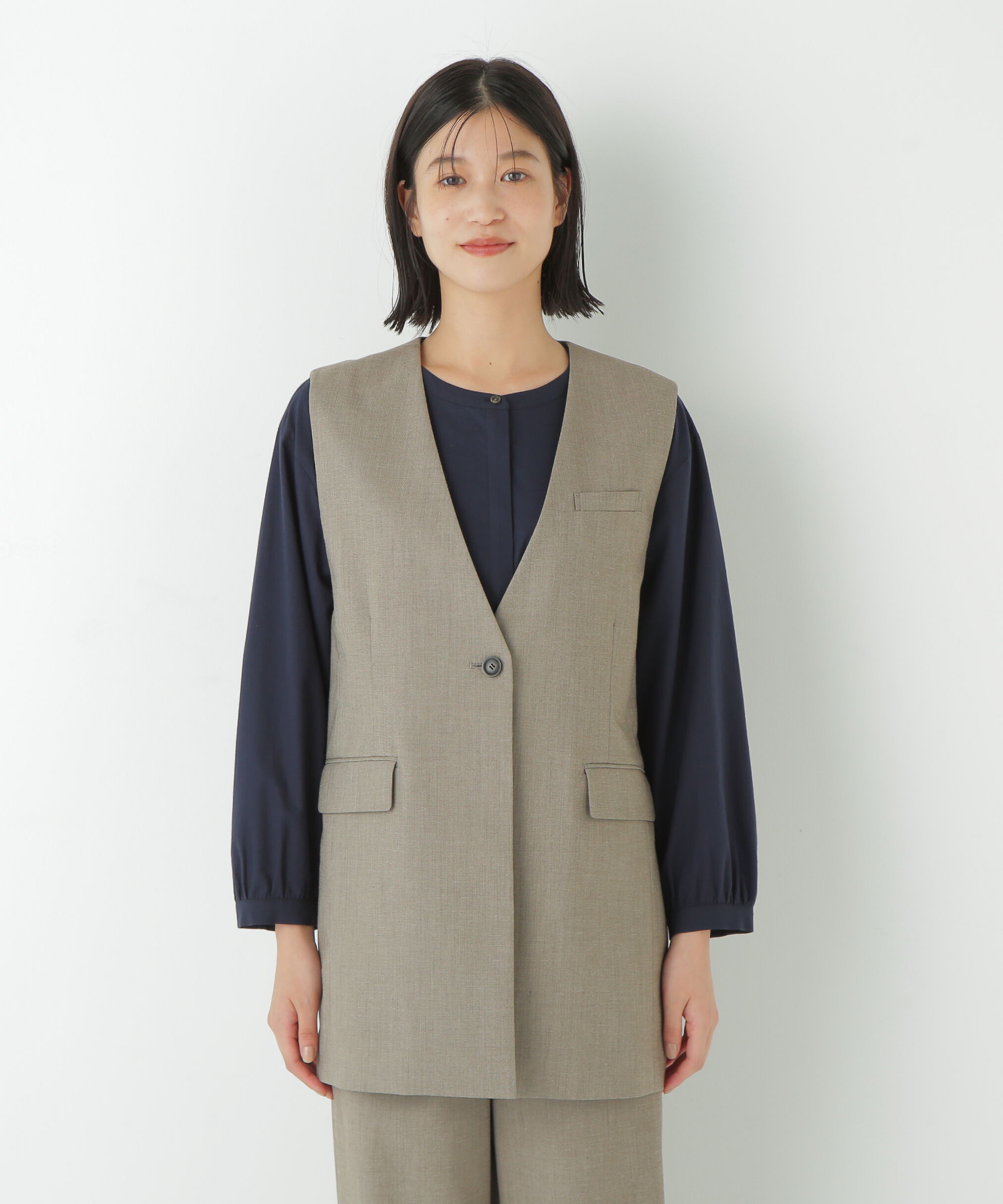  「◆強撚シャークスキンノーカラージレ」|その他|