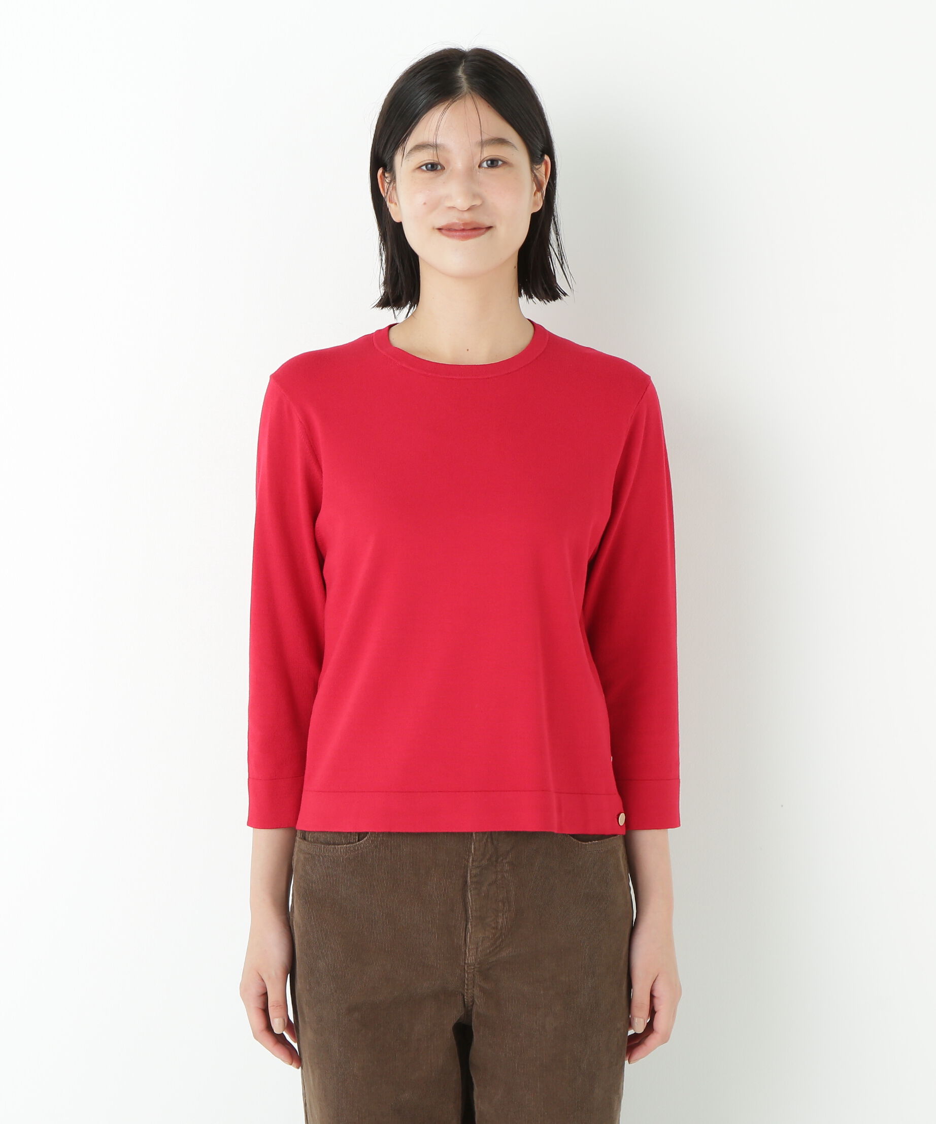  「◆レーヨン混ハイゲージクルーネックプルオーバー」|ニット・セーター|