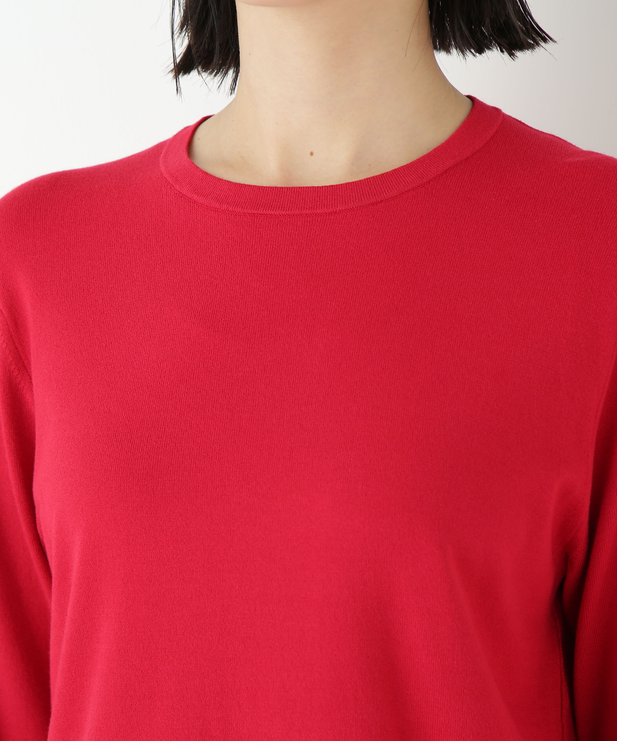  「◆レーヨン混ハイゲージクルーネックプルオーバー」|ニット・セーター|