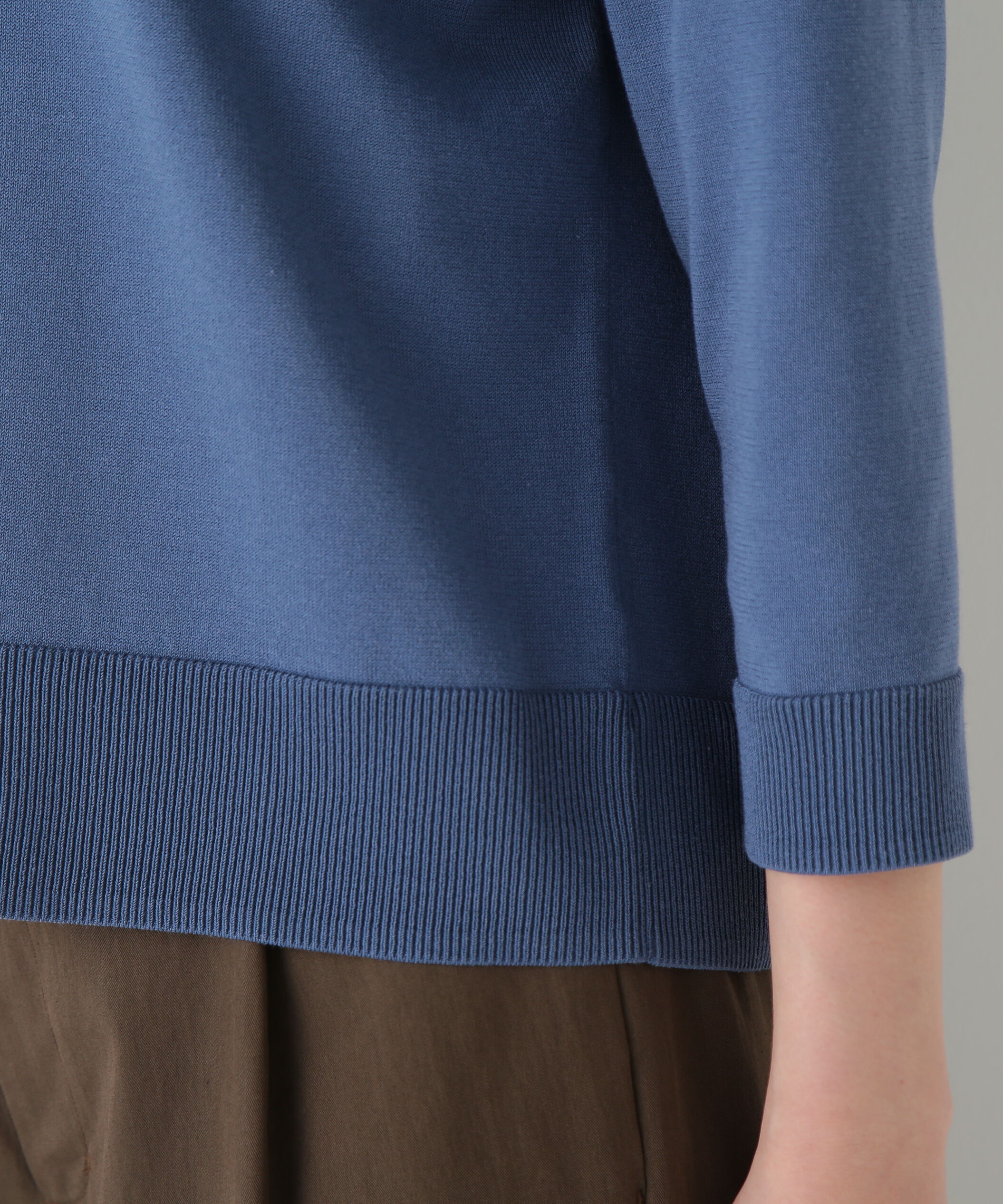  「◆綿ポリエステル取外し衿付プルオーバー」|ニット・セーター|