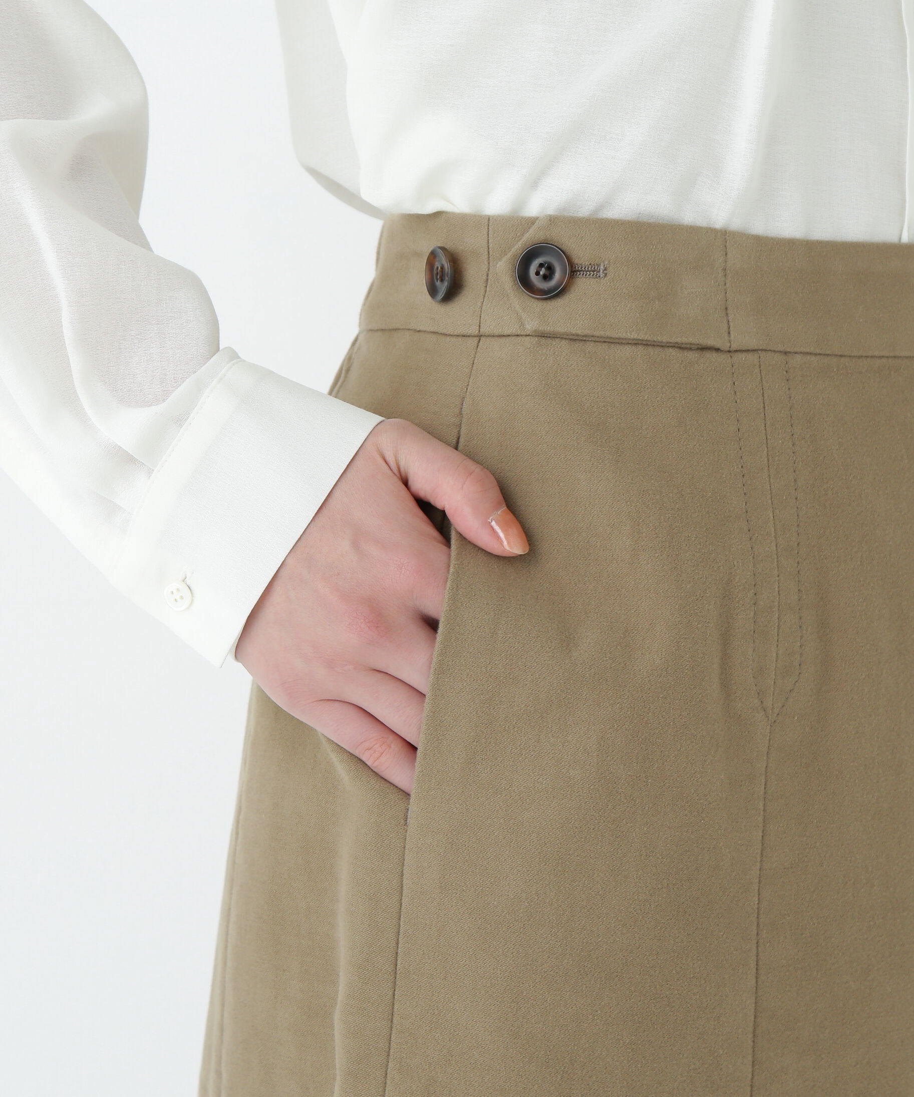  「◆ライトモールスキンＡラインスカート」|スカート|