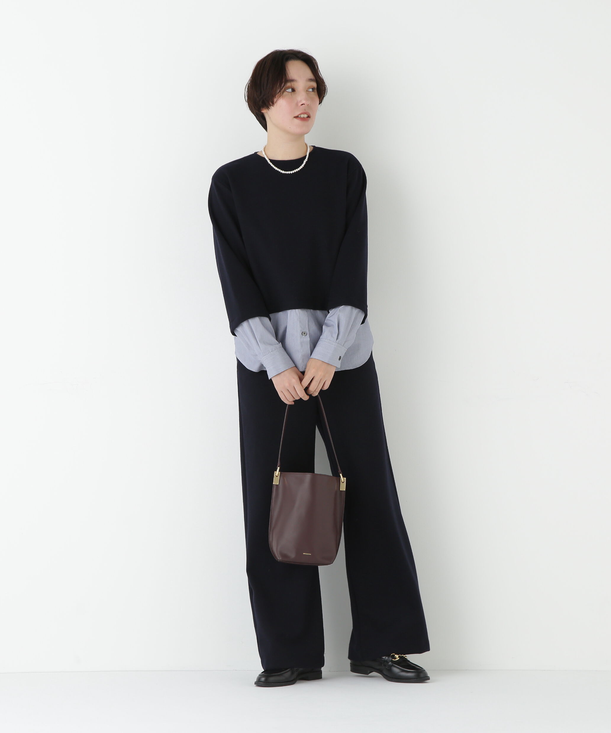  「◆シャツドッキングミルドジャージープルオーバー」|Tシャツ・カットソー|