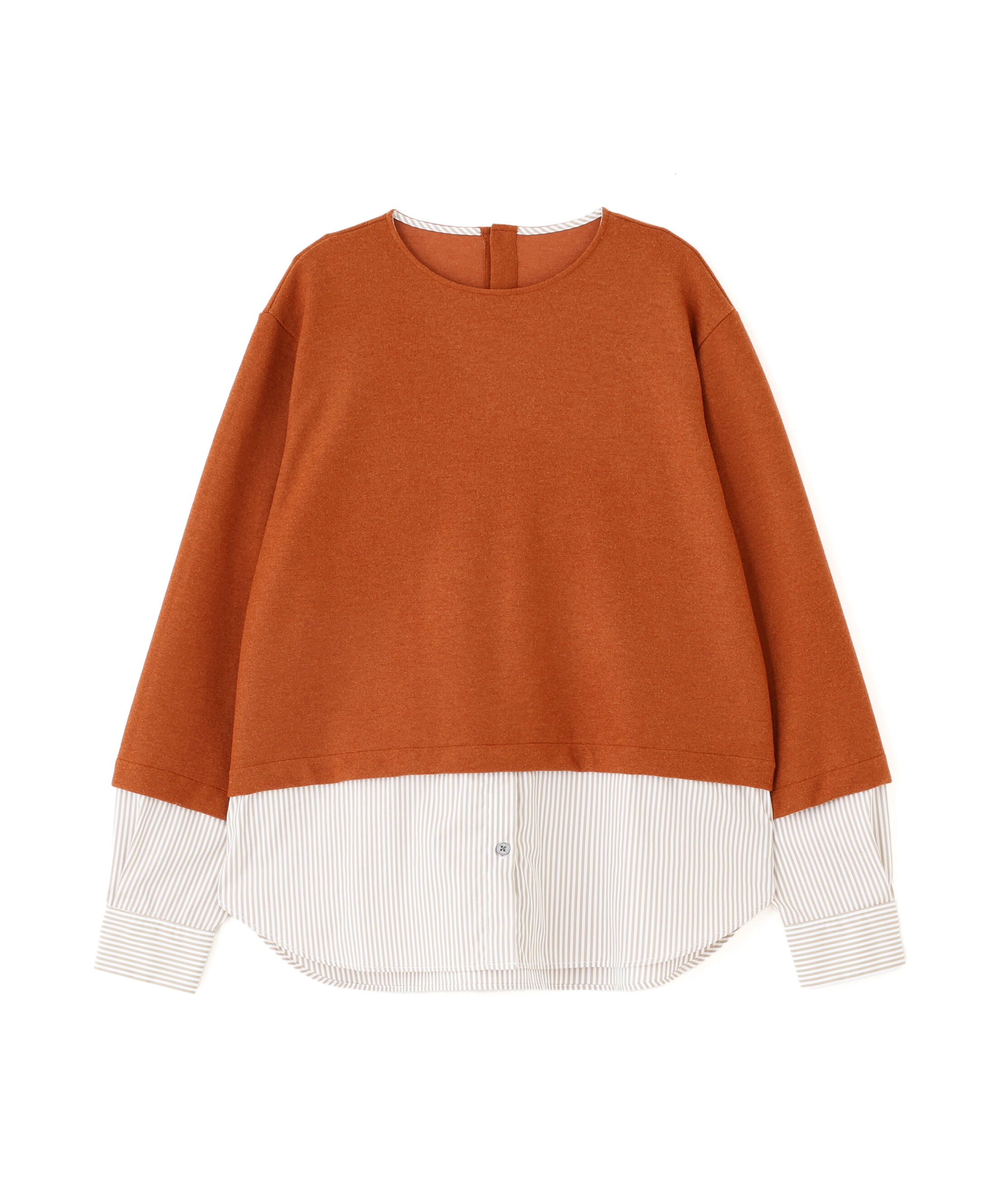  「◆シャツドッキングミルドジャージープルオーバー」|Tシャツ・カットソー|