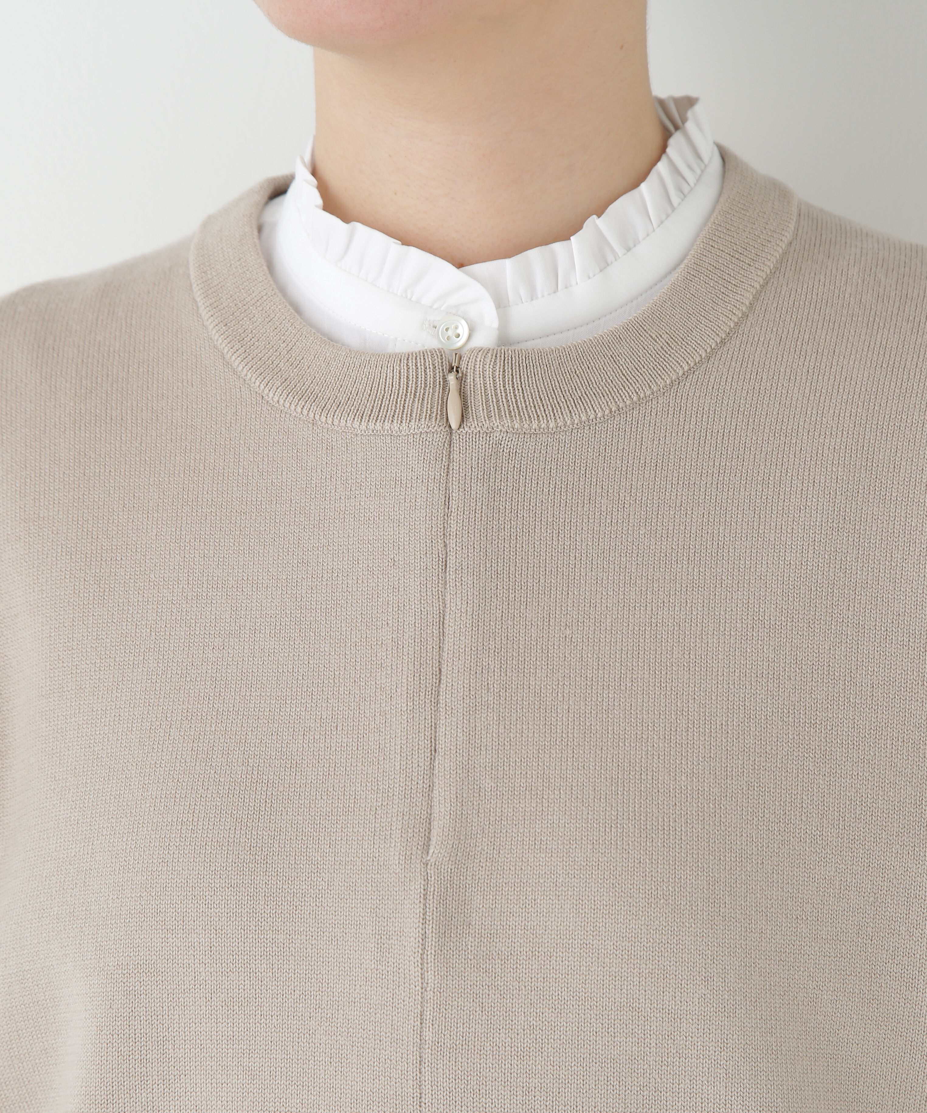  「◆ハイゲージプレーティングスキッパー風プルオーバー」|ニット・セーター|