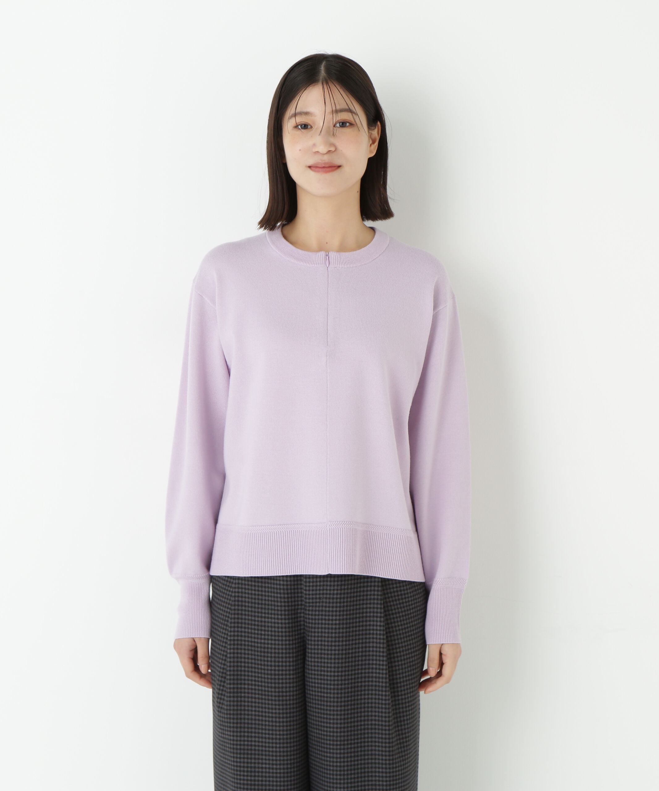  「◆ハイゲージプレーティングスキッパー風プルオーバー」|ニット・セーター|