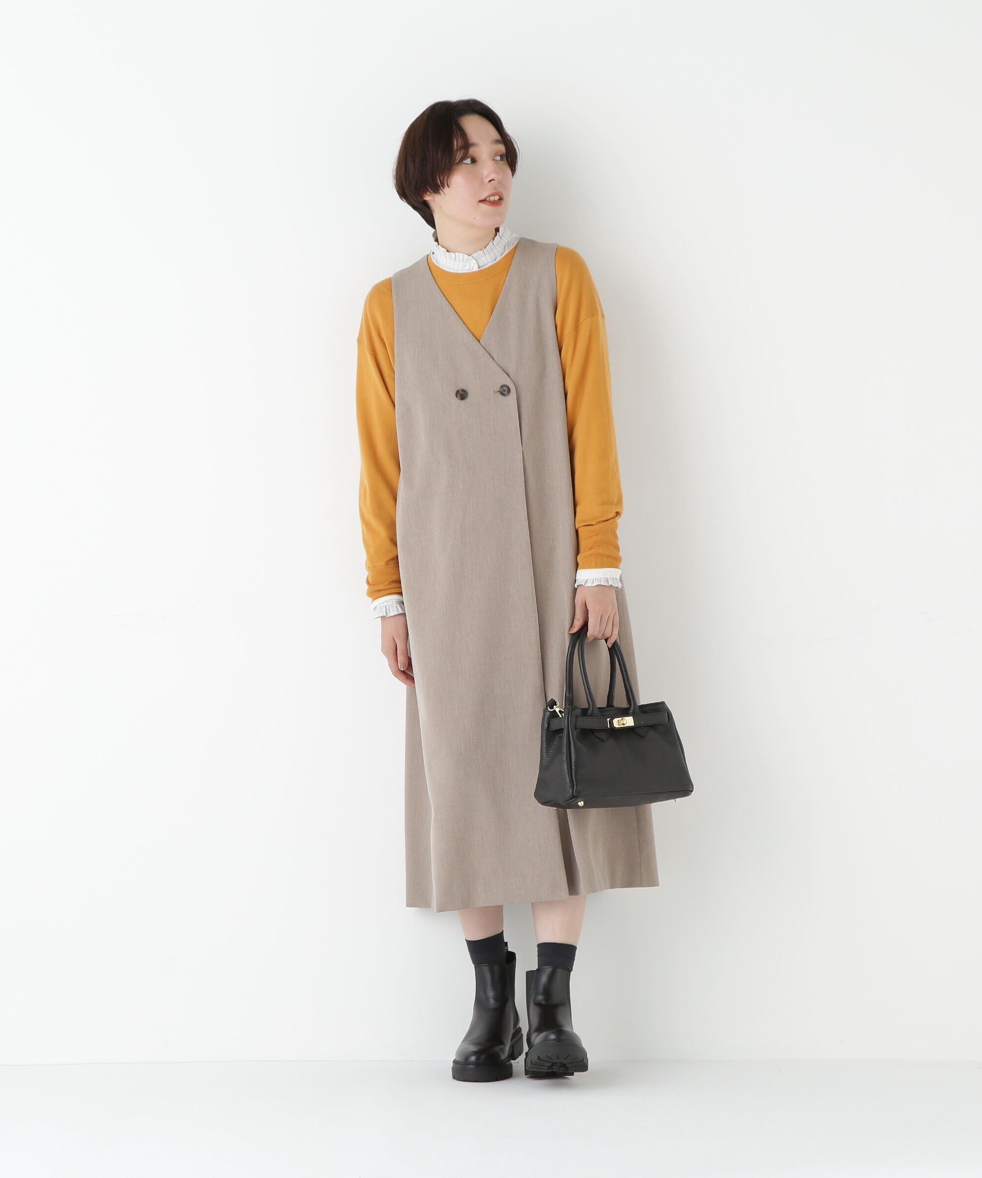  「◆ハイゲージバイカラーハイネックプルオーバー」|ニット・セーター|