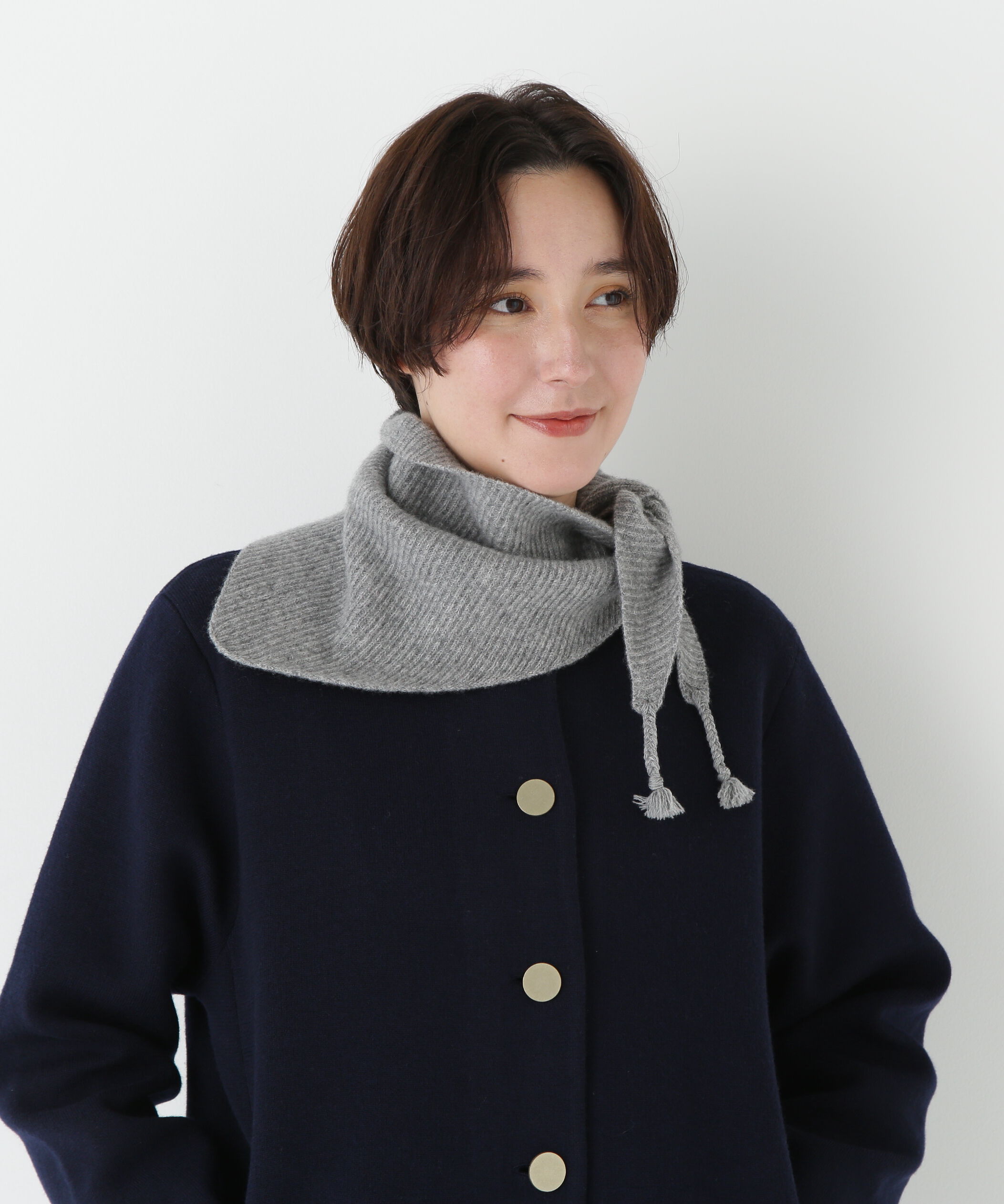  「◆ラムウールトライアングルストール」|バンダナ・スカーフ|