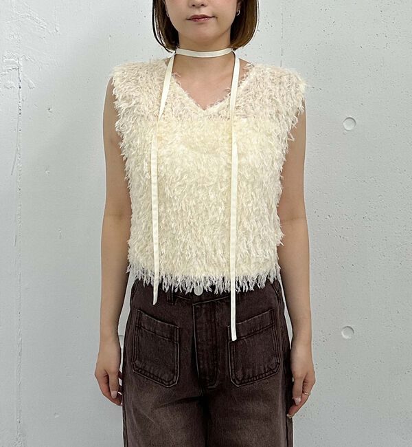 archives「カットフェザーベスト」|タンクトップ|