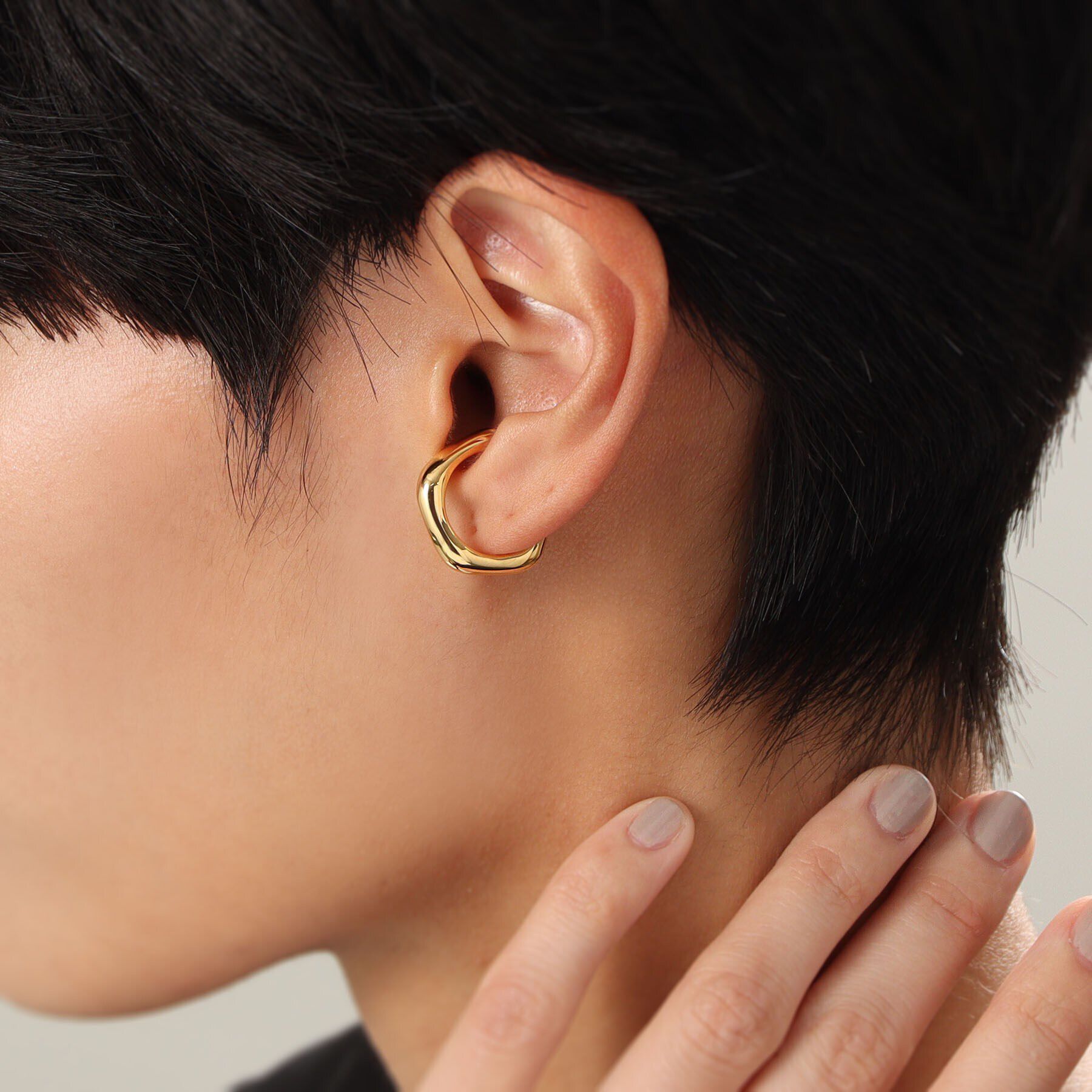 COCOSHNIK ONKITSCH「シルバー ニュアンスイヤーカフ GP」|イヤーカフ|