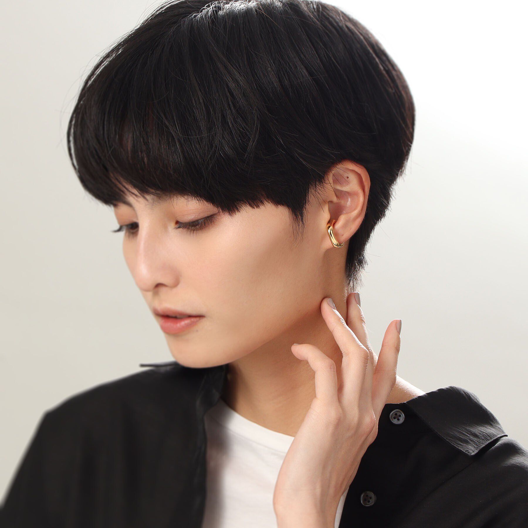 COCOSHNIK ONKITSCH「シルバー ニュアンスイヤーカフ GP」|イヤーカフ|