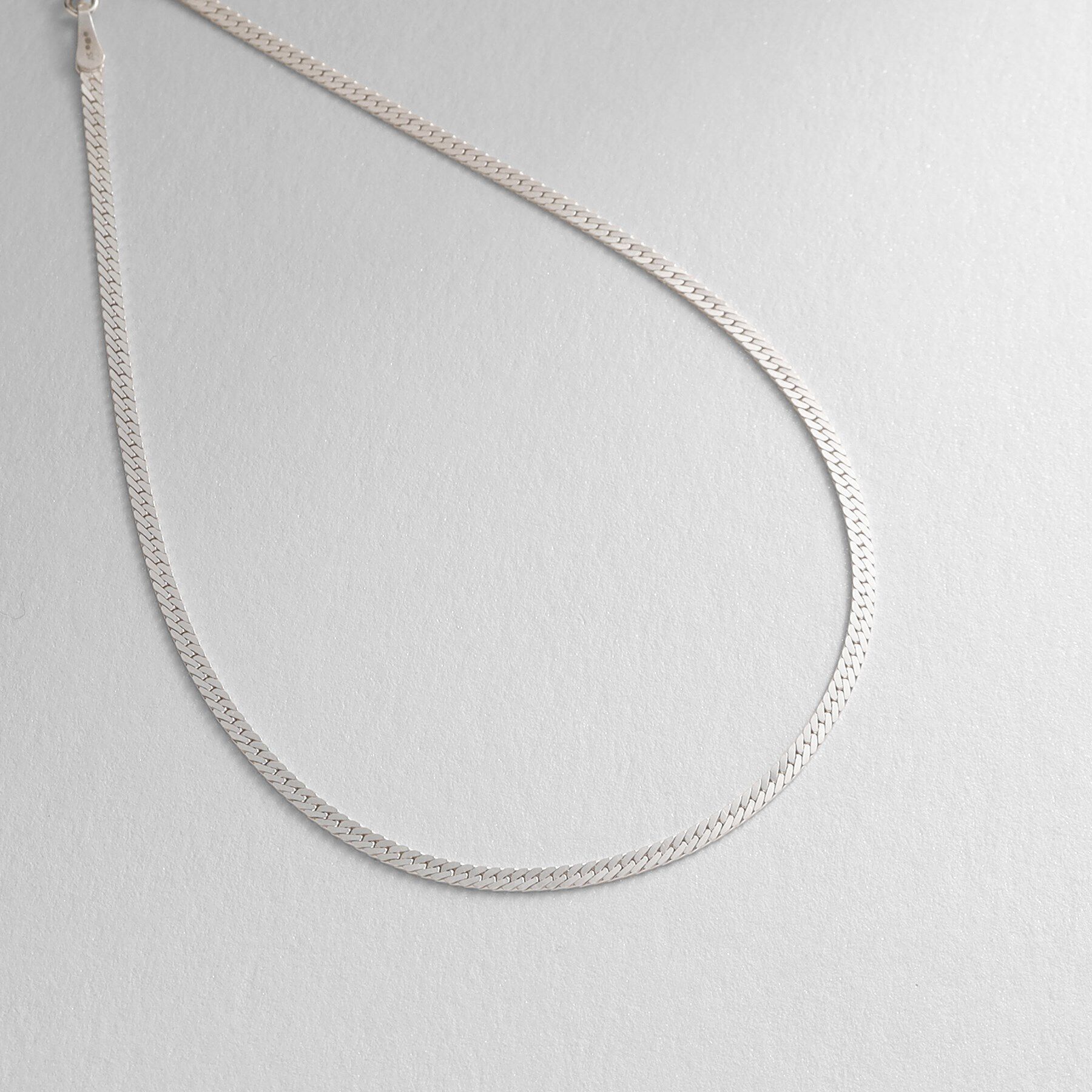 COCOSHNIK ONKITSCH「シルバー デザインチェーン フラットスネークアンクレット」|アンクレット|