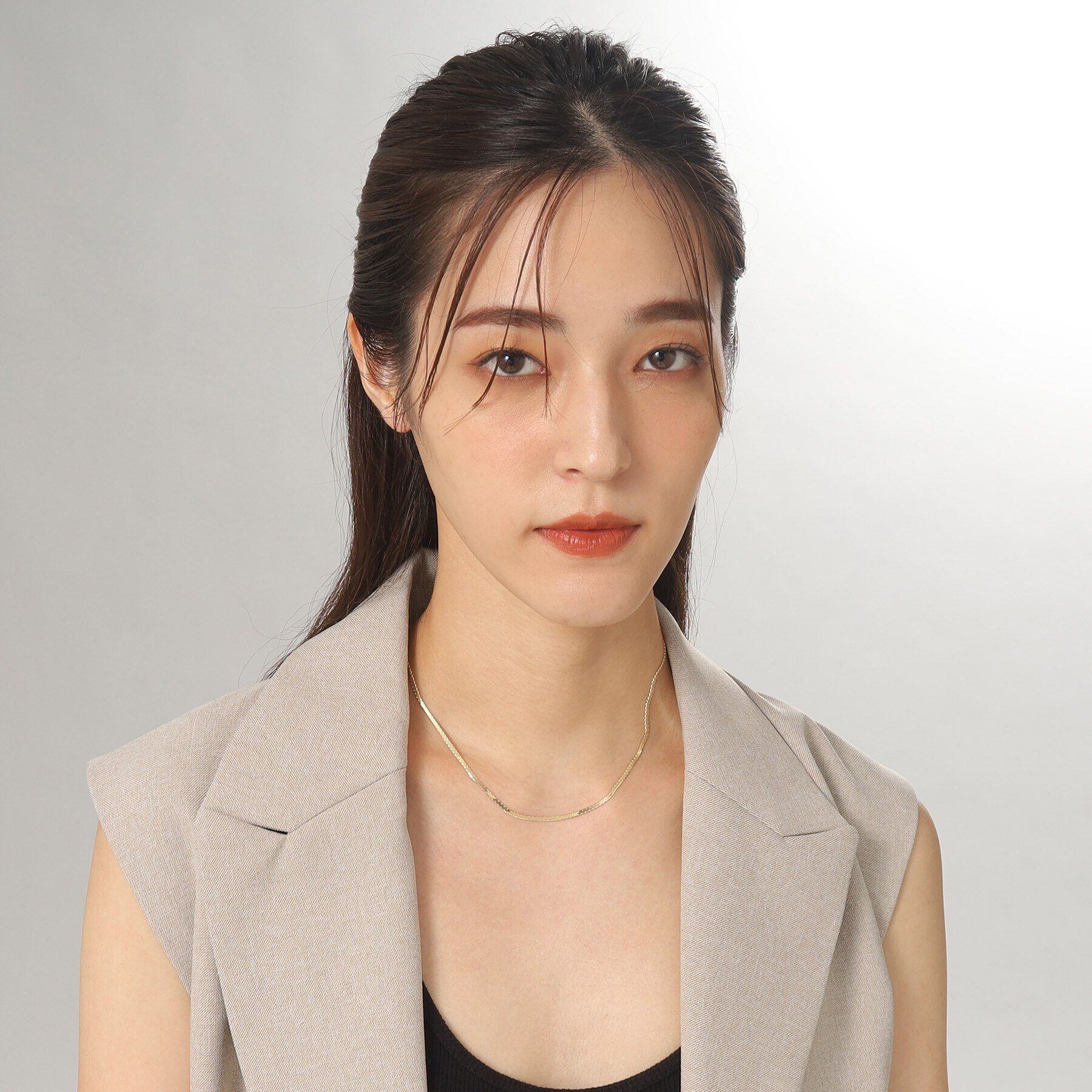 COCOSHNIK「K10スーパーベネフラット ネックレス」|ネックレス|