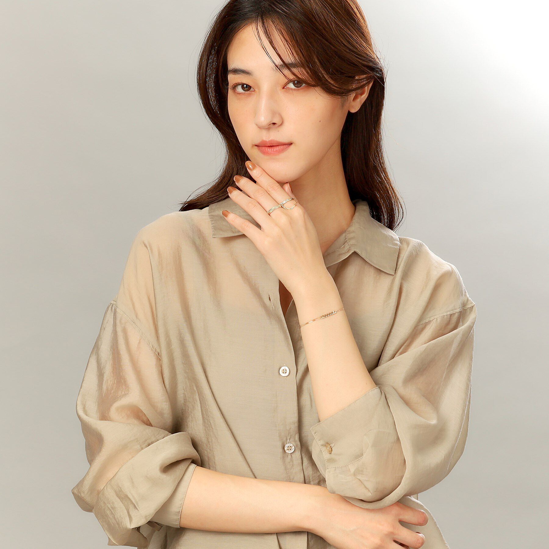 COCOSHNIK「K10ガドルーンカットしのぎ リング」|リング|