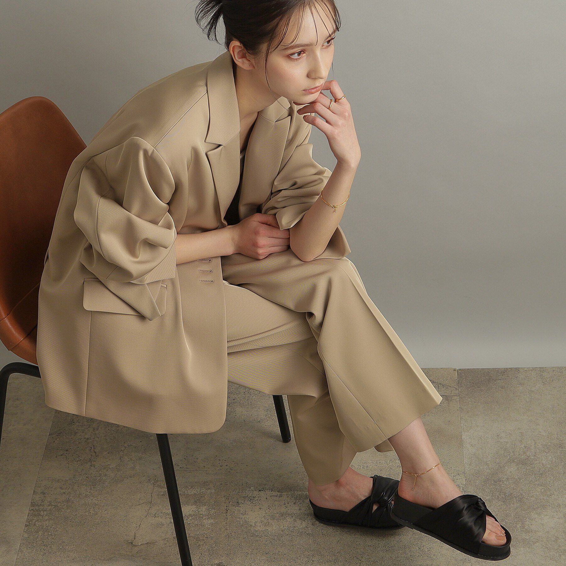 COCOSHNIK ONKITSCH「シルバー デザインチェーン ベネチアンアンクレット GP」|アンクレット|