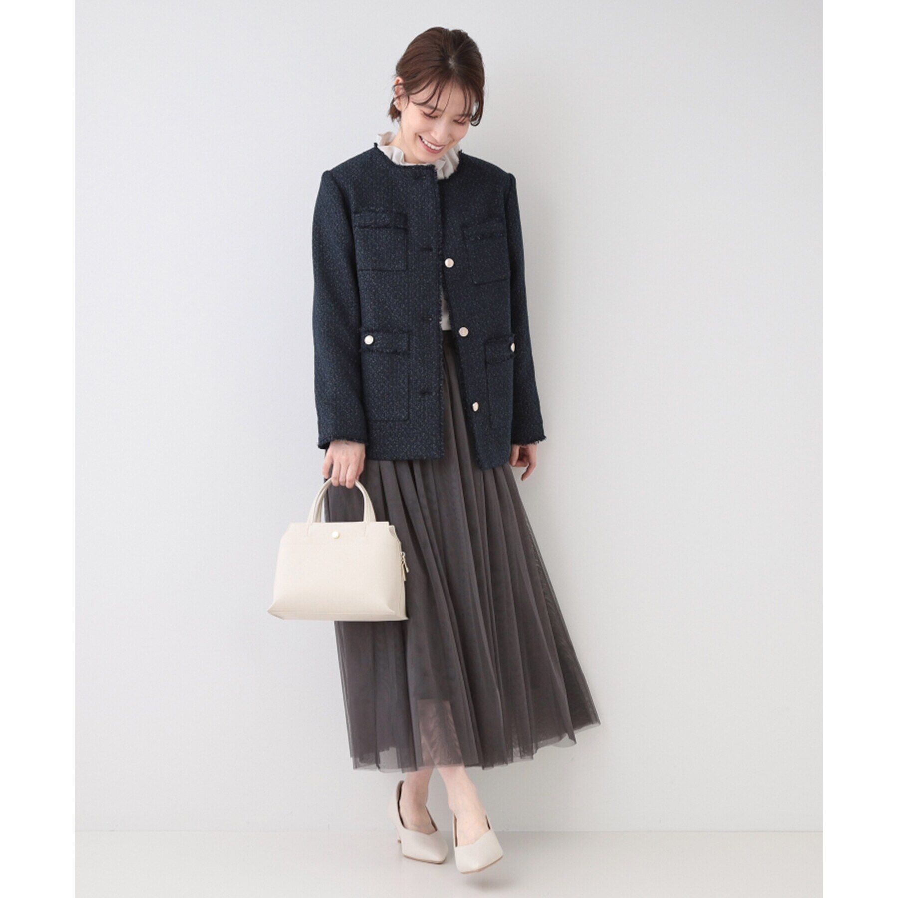 SHOO･LA･RUE「【セレモニー/2WAY】三層ミニトートバッグ」|トートバッグ|