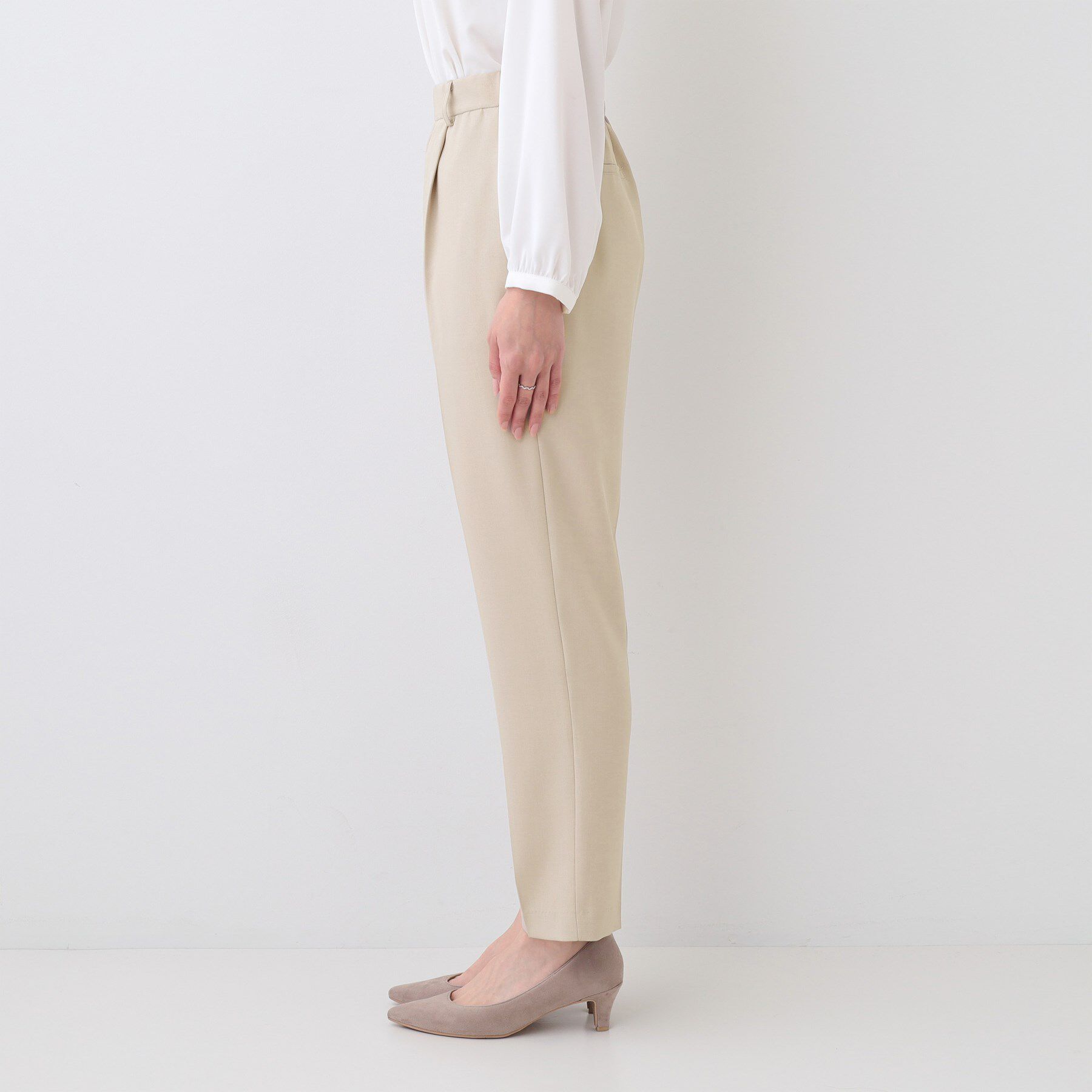 SHOO･LA･RUE「【洗える/S-LL/セットアップ可/通勤/セレモニー】洗濯後しわになりにくい テーパードパンツ」|その他|