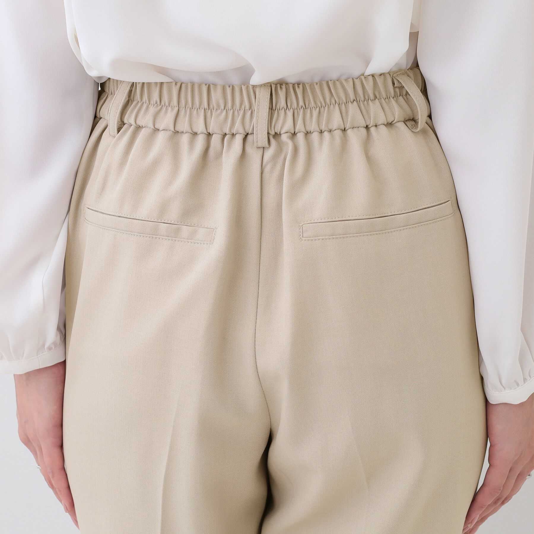 SHOO･LA･RUE「【洗える/S-LL/セットアップ可/通勤/セレモニー】洗濯後しわになりにくい テーパードパンツ」|その他|